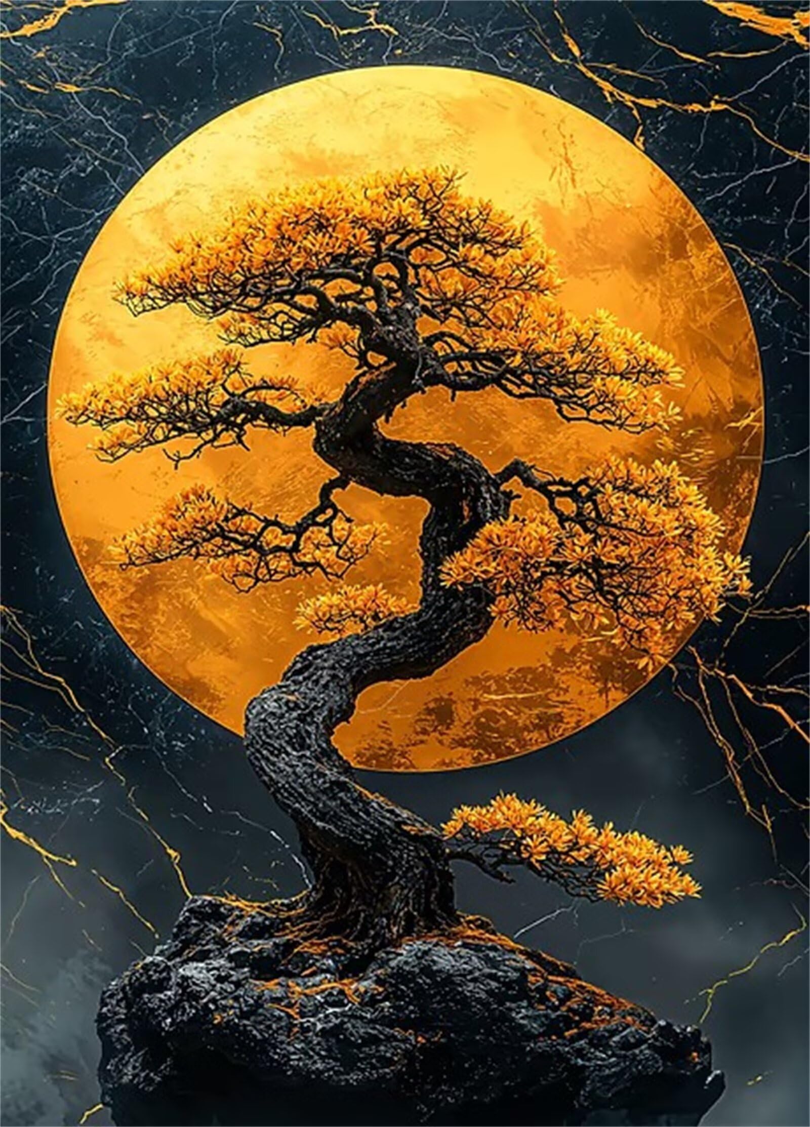 Puzzle 3000 Pezzi per Adulti,Puzzles Artistico,Albero della Luna Dorata puzzle Fai da te Intrattenimento Creativo, puzzles Classico Regali per la casa
