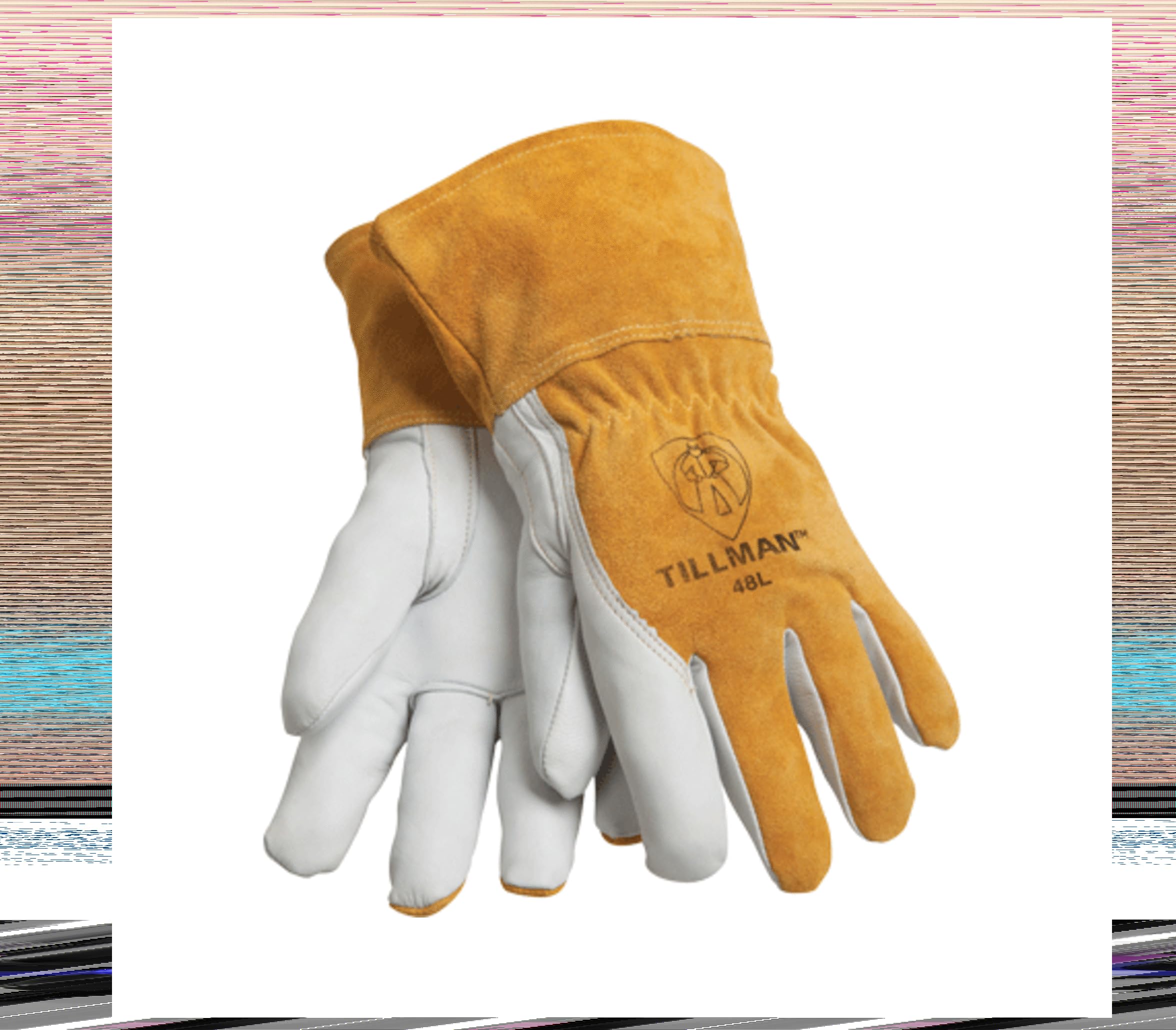 Tillman 48XL Welding Gloves, MIG/TIG, XL, 13 in. L, PR, Pearl
