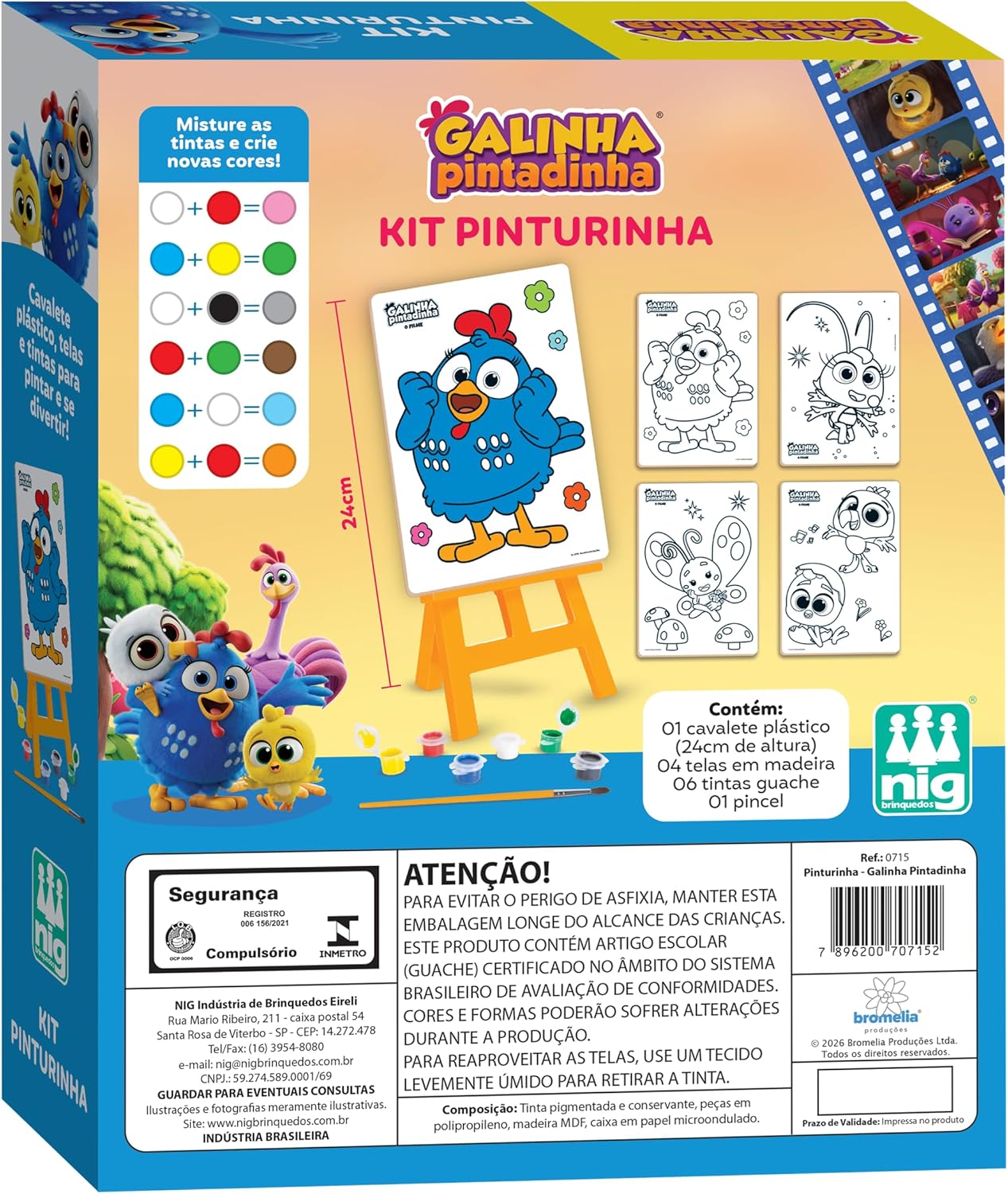 Nig Toys Kids Paint Kit with Painted Chicken Easel