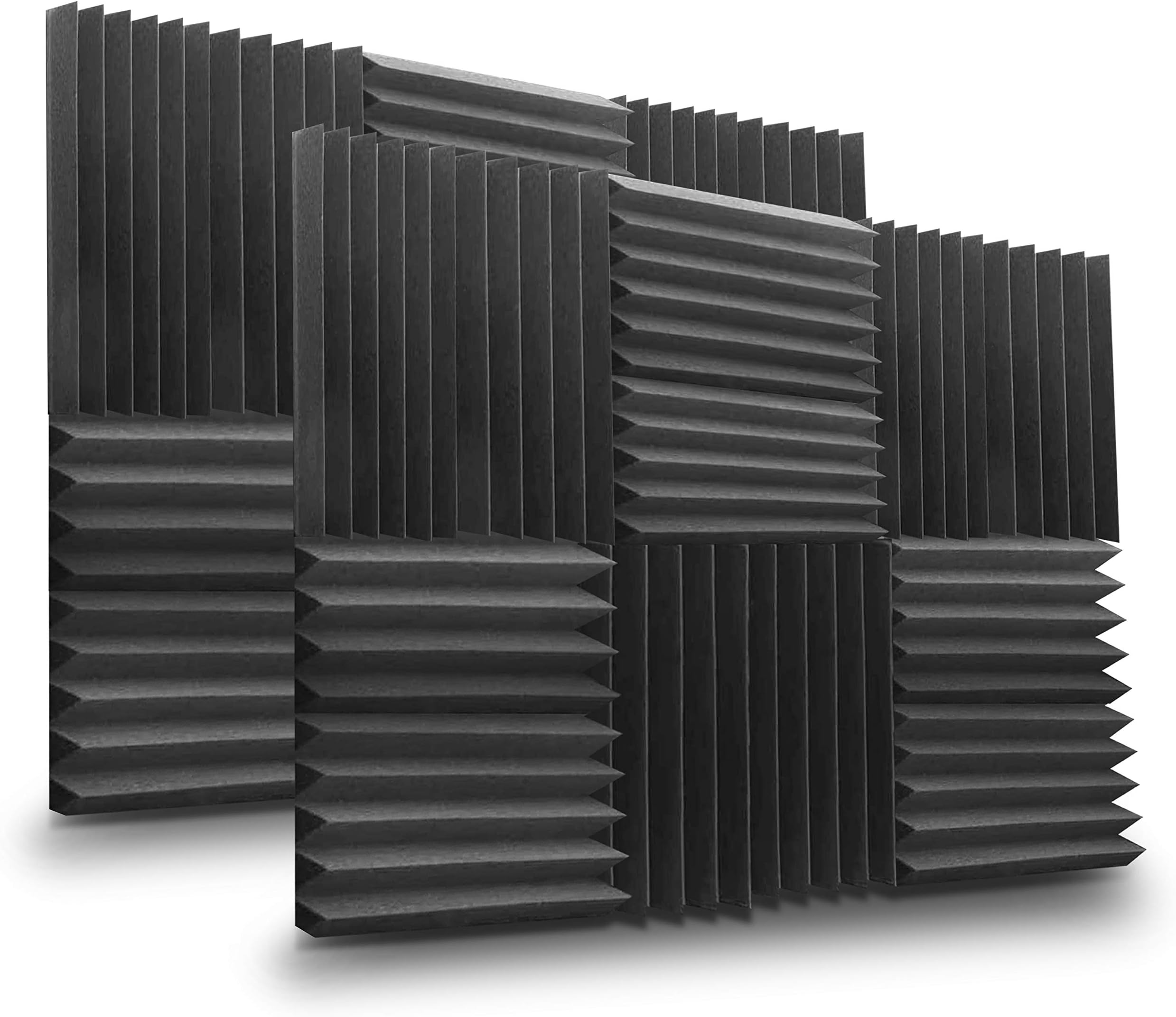 Pyle PSI1612 Studio Soundproofing Panel Kit, 12'' x 12'' Squares, 1'' Thick, 12 Pieces