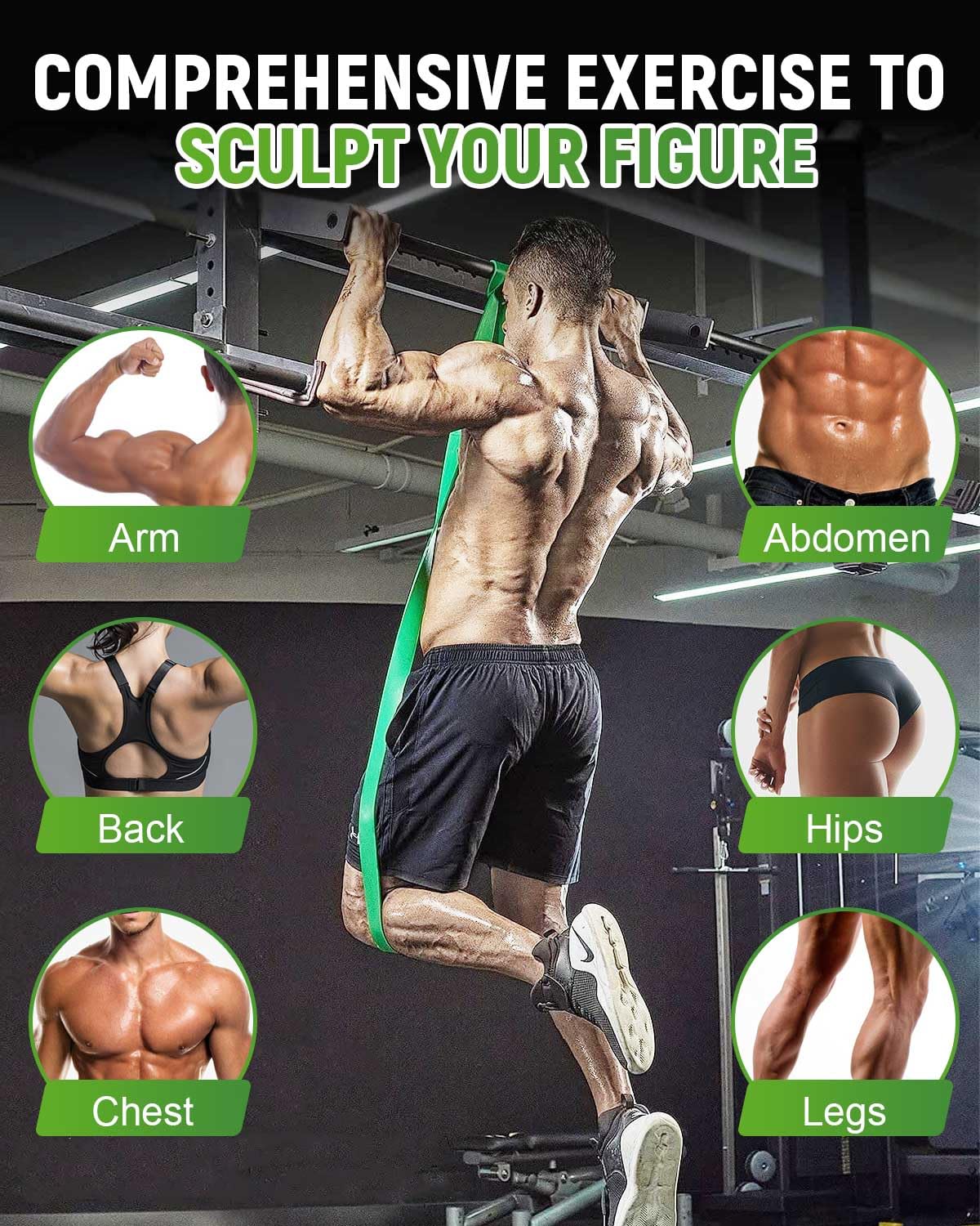 Kit Bandes De Résistance 11 Pièces – Fitness à Domicile, Renforcement – HomeFit Pro