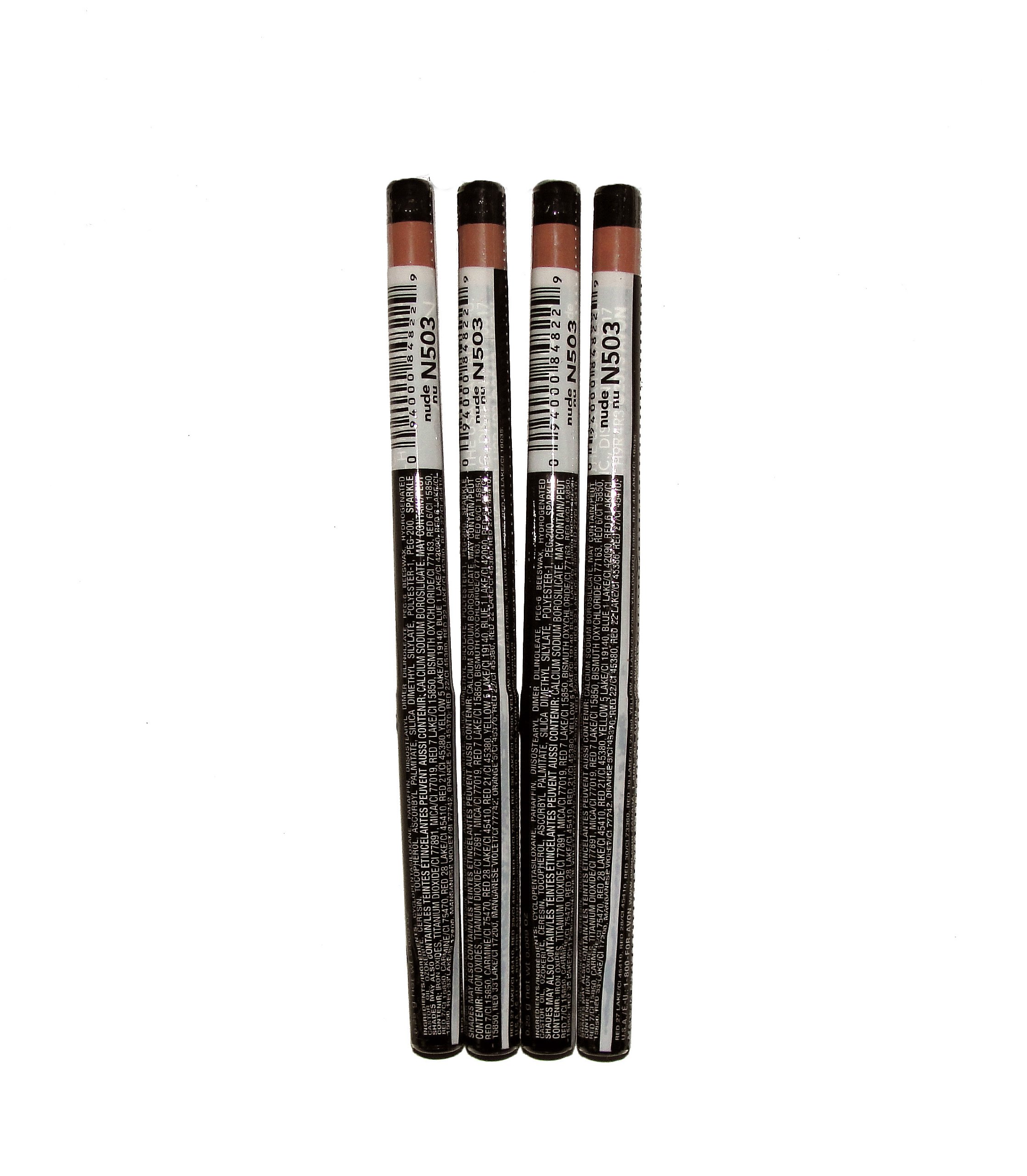 Lot of 4 Avon Glimmersticks Lip Liner Nude