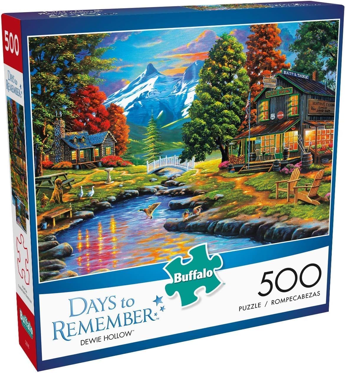 Buffalo Games - Geno Peoples - Dewie Hollow - 500 Piece Jigsaw Puzzle For Adults -Challenging Puzzle Perfect for Game Nights - Finished Size is 21.25 x 15.00