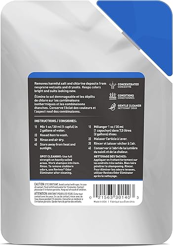 Miniatura 9 de Gear Aid, Revivex, champú para traje de neopreno y traje seco, 10 onzas, 30140, transparente