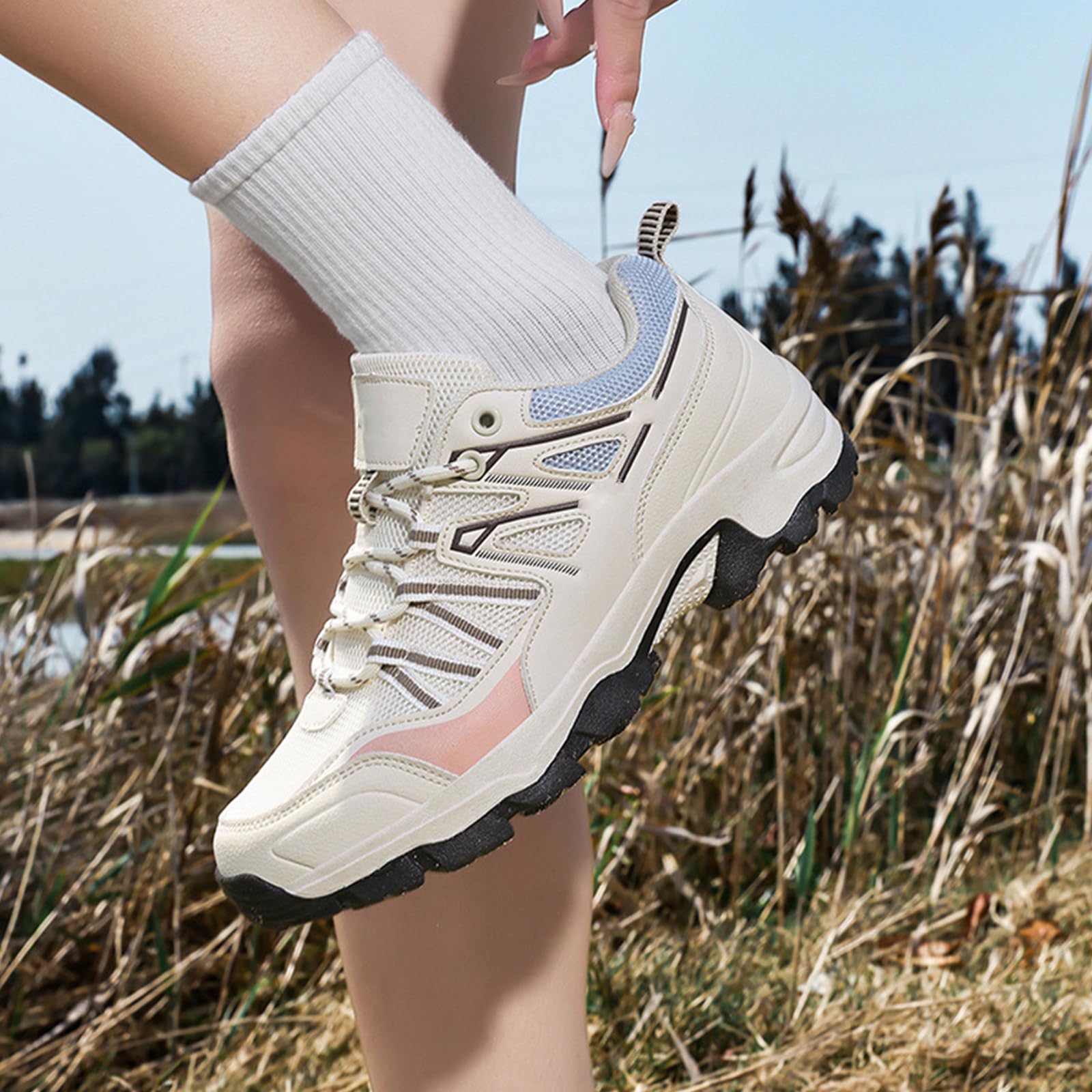 Zapatos de Senderismo para Mujer Zapatillas de Montaña | Transpirable,Ligeros,Minimalista,Antideslizantes,Outdoor,Camping,Caminar,Trekking