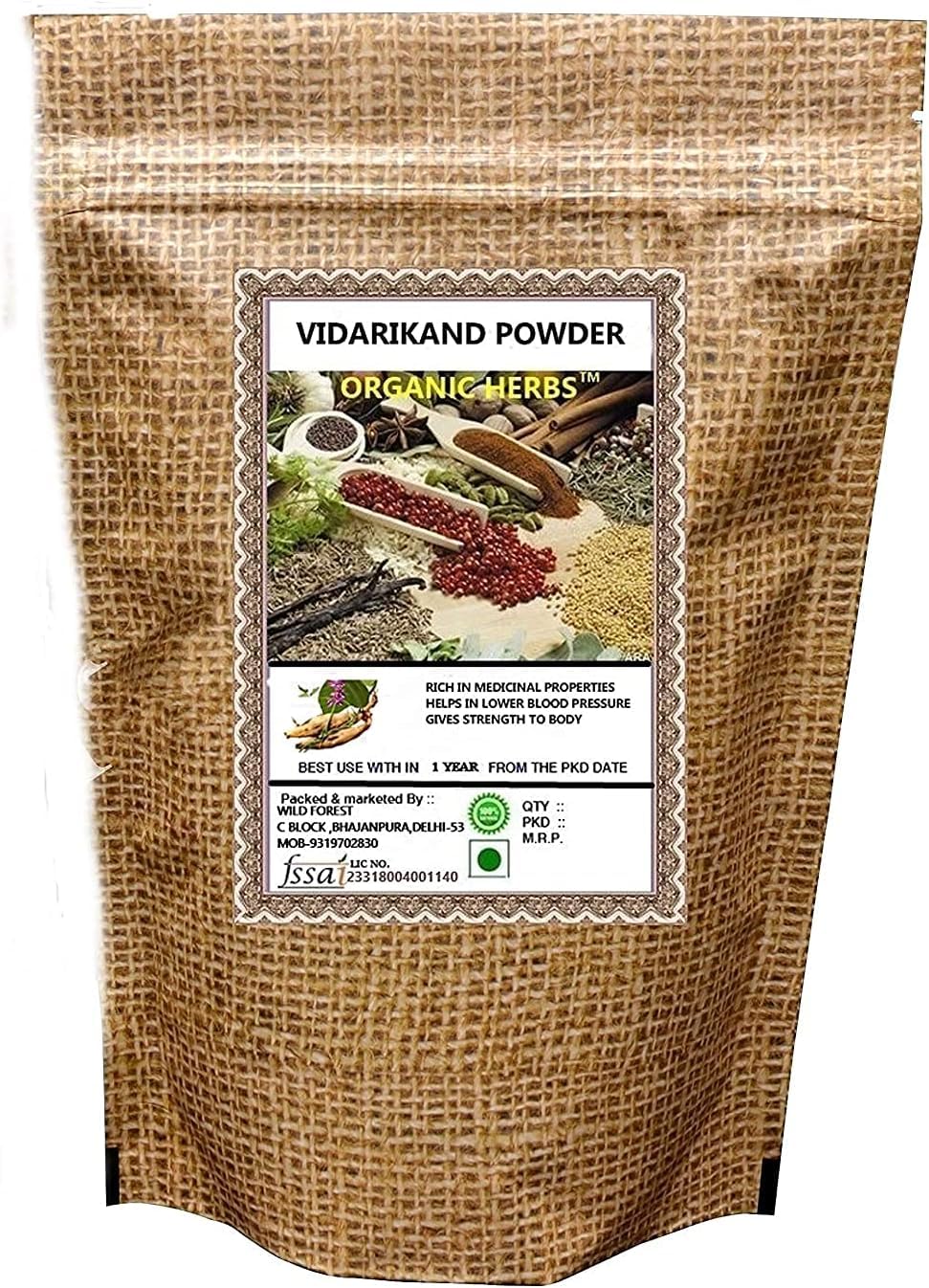 NACHT Bio-Kräuter VIDARIKAND (PUERARIA TUBEROSA) 200 GM