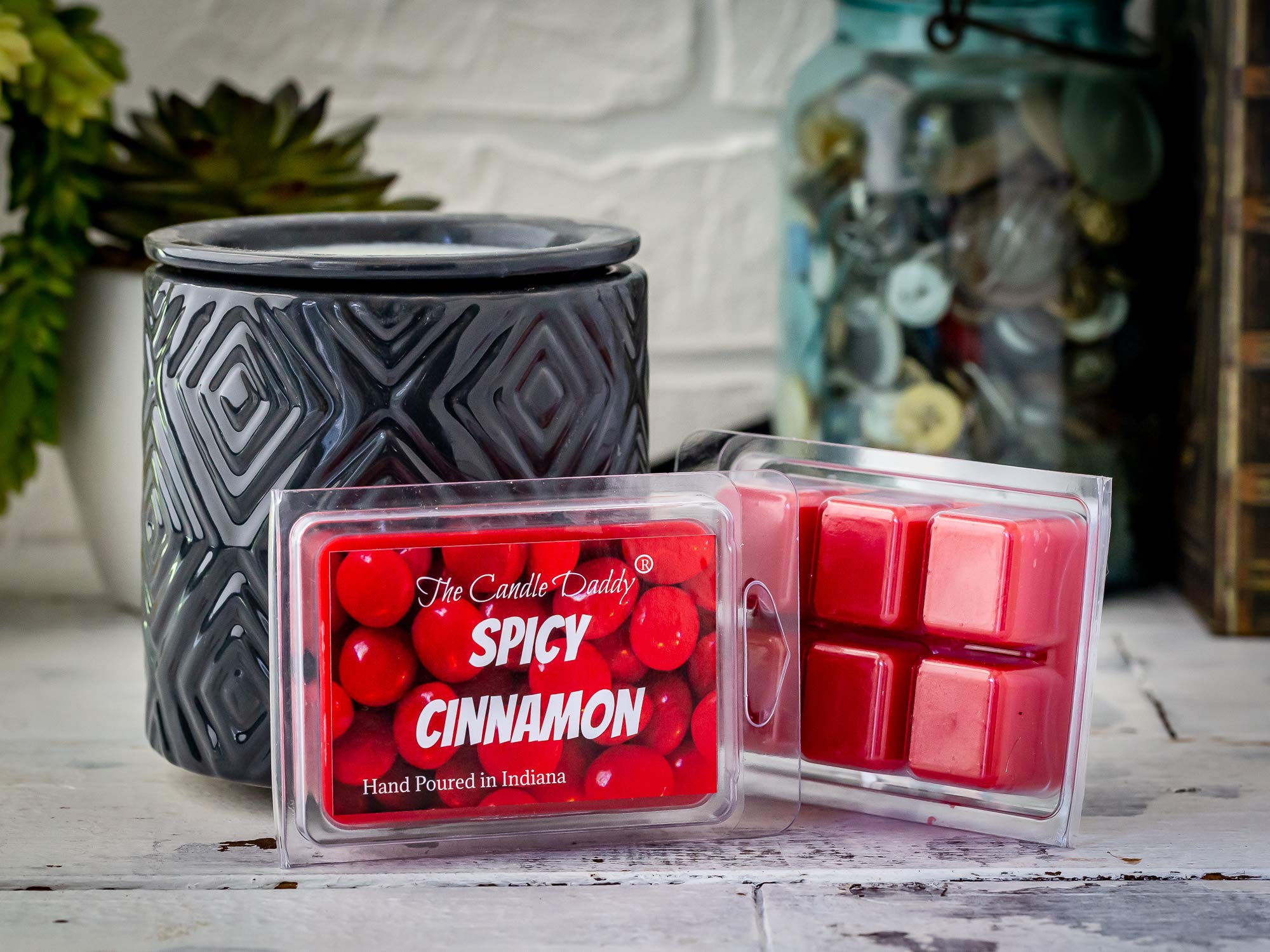 Spicy Cinnamon Scented Wax Melt - 2 Ounces - 6 Cubes - 1 Pack