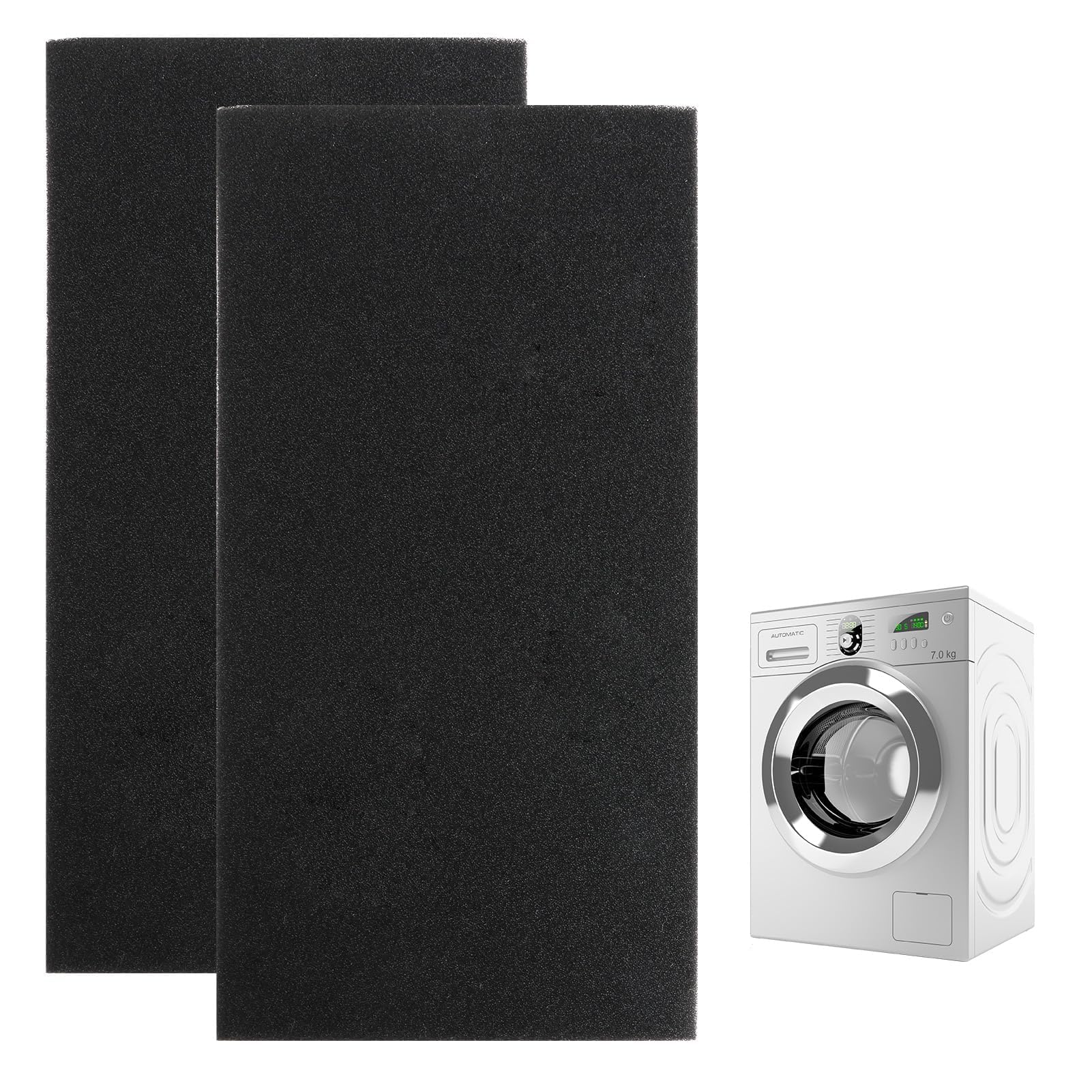 2 Stück Ersatz Filter für Gorenje Trockner SP13 D9866E D7565L für Panasonic Wärmepumpentrockner 429410 ANH-628504 | Schwammfilter Filtermatte Deckelfilter 280x137x20mm Kondenstrockner