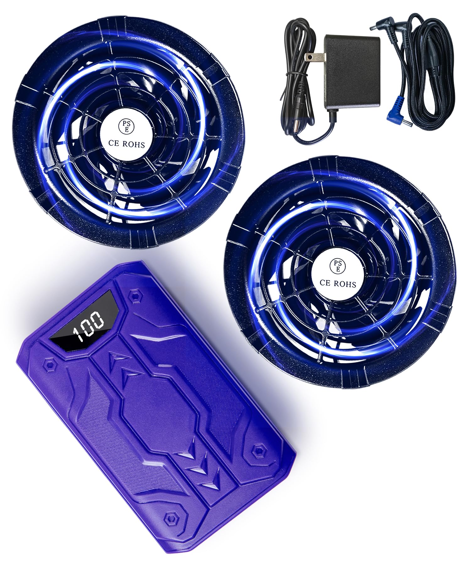 Amazon.co.jp: 【2025暴風登場 40V/30000mAh】空調作業服 ファン