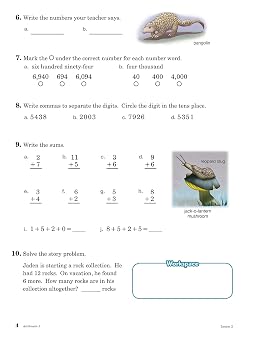 Arithmetic 3 - Abeka 3rd Grade 3 Mathematics Multiplication, Division, Conversions, Fractions, Geometric Concepts, Graphs, and Story Problems Student Work Text