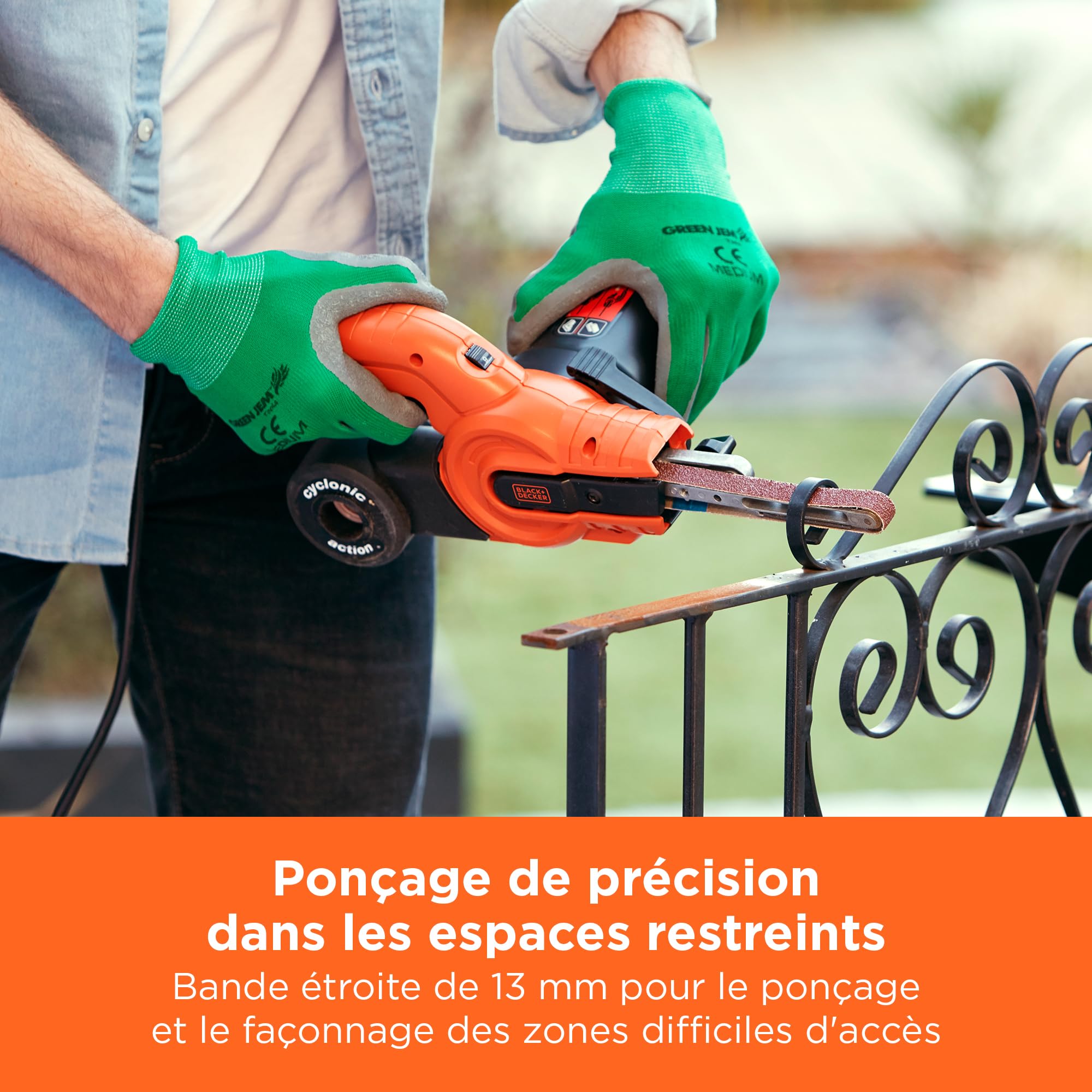 BLACK+DECKER Lime électrique action cyclonique 350 W, KA900E-QS