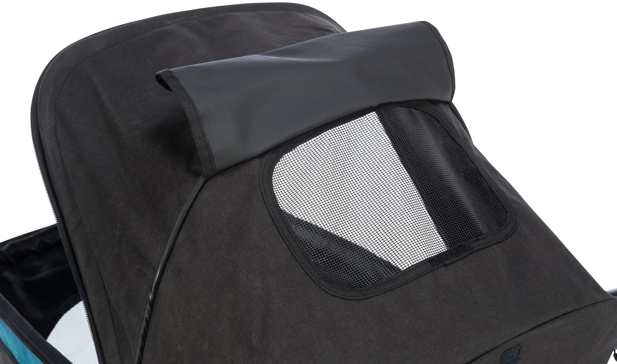 TRIXIE Passeggino per cani, carrello per cani, 60 × 112 × 120 cm, 12,5 kg, nero/benzina può trasportare fino a 20 kg - 28960