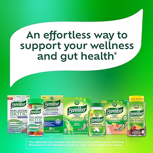 Miniatura 8 de Benefiber Tabletas de suplemento de fibra prebiótica masticable para la salud digestiva tabletas de fibra masticable de frutas surtidas 100 unidades