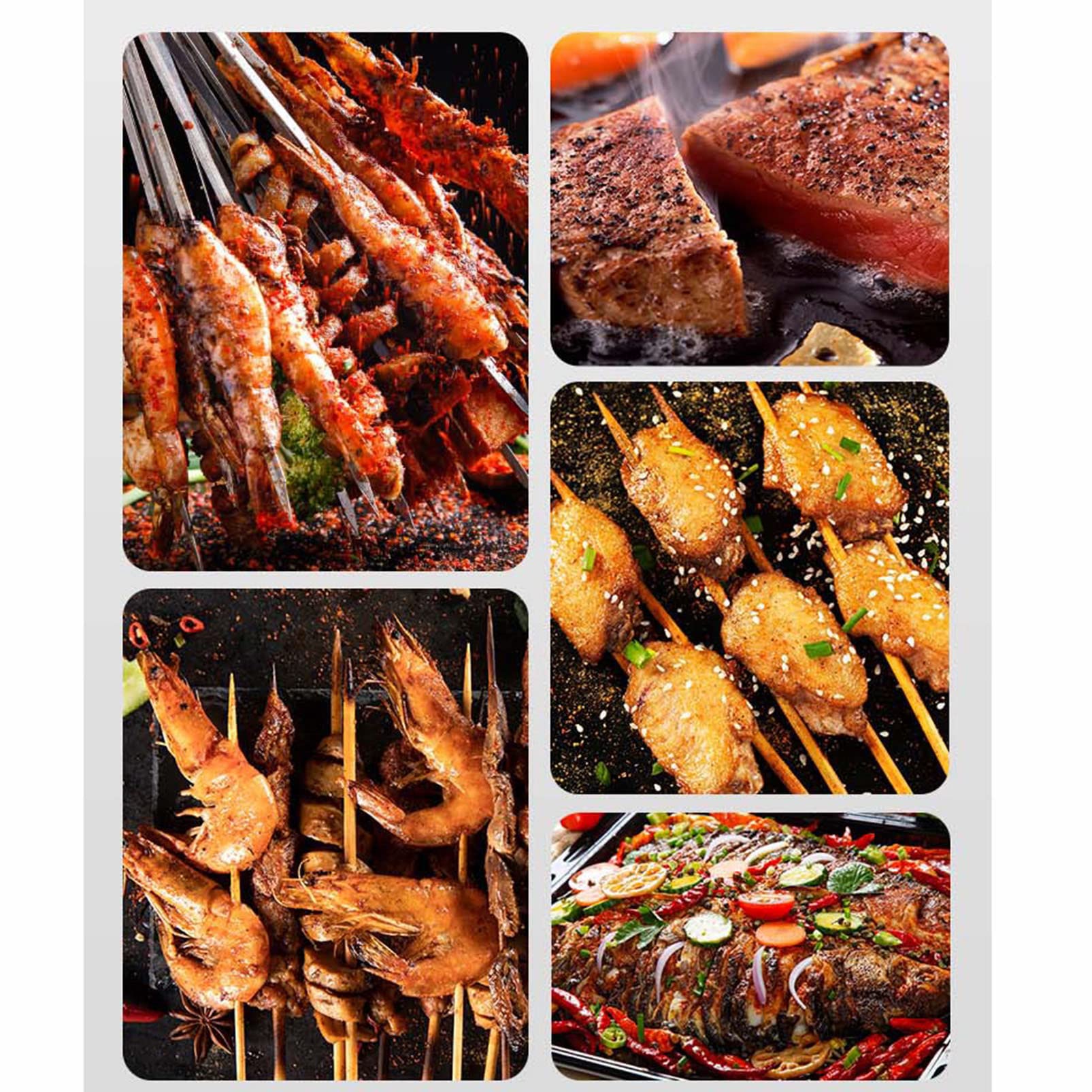 Home/Hotel Griglia per Barbecue Coreana Stufa ad Alcool, Griglia Hibachi da Tavolo in Alluminio pressofuso con Base in Legno e Supporto per Carburante, Griglia da Campeggio Portatile Pentole per Arr