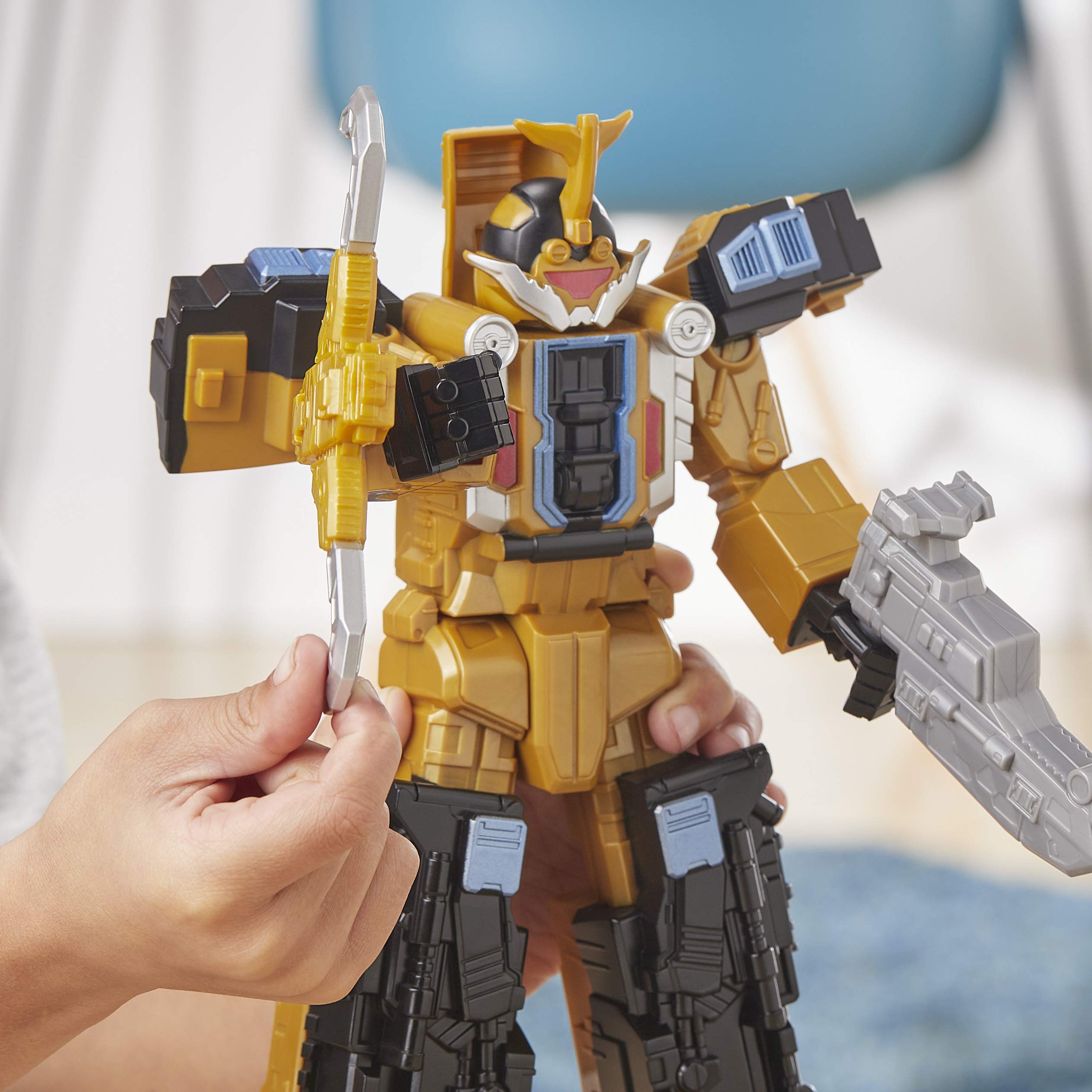 Power Rangers - Zord Beast Wrecker (Action figure da 25 cm, ispirata allo Zord del Ranger Oro della serie TV Beast Morphers)