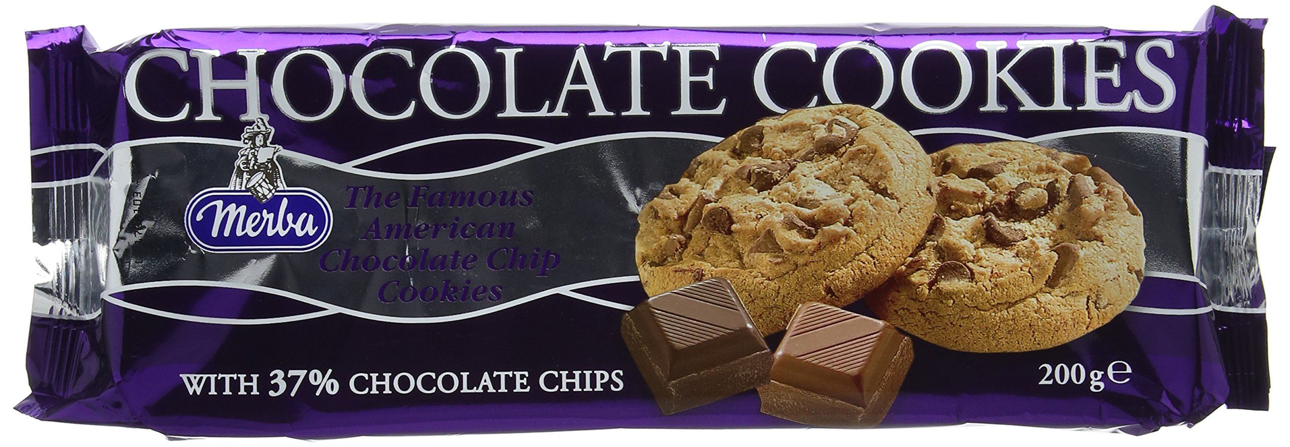 Merba Chocolate Cookies 200 g (Pack of 16)