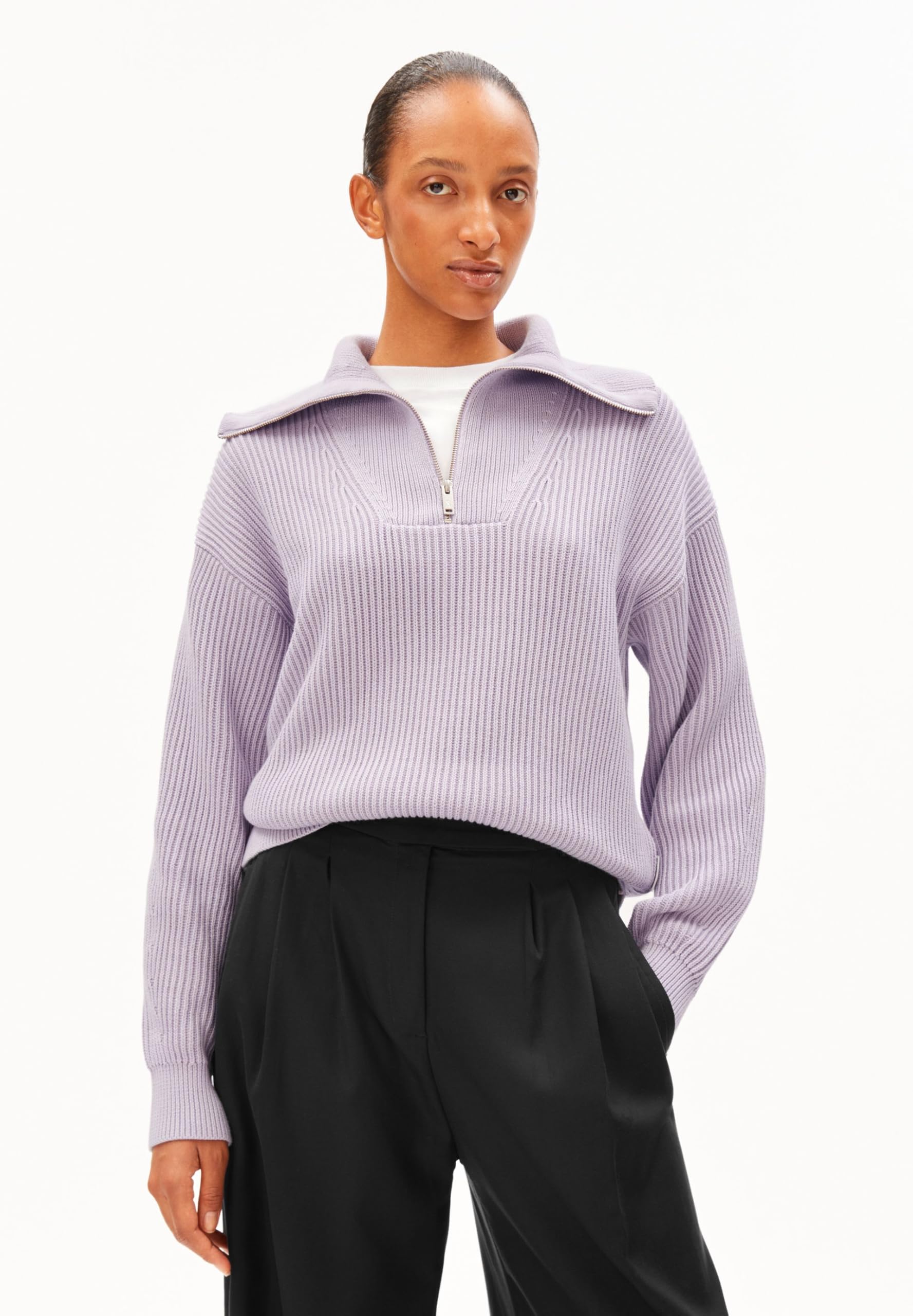 ARMEDANGELS Damen Strickpullover aus 100% Bio-Baumwolle VANISÉ Rib Loose Fit