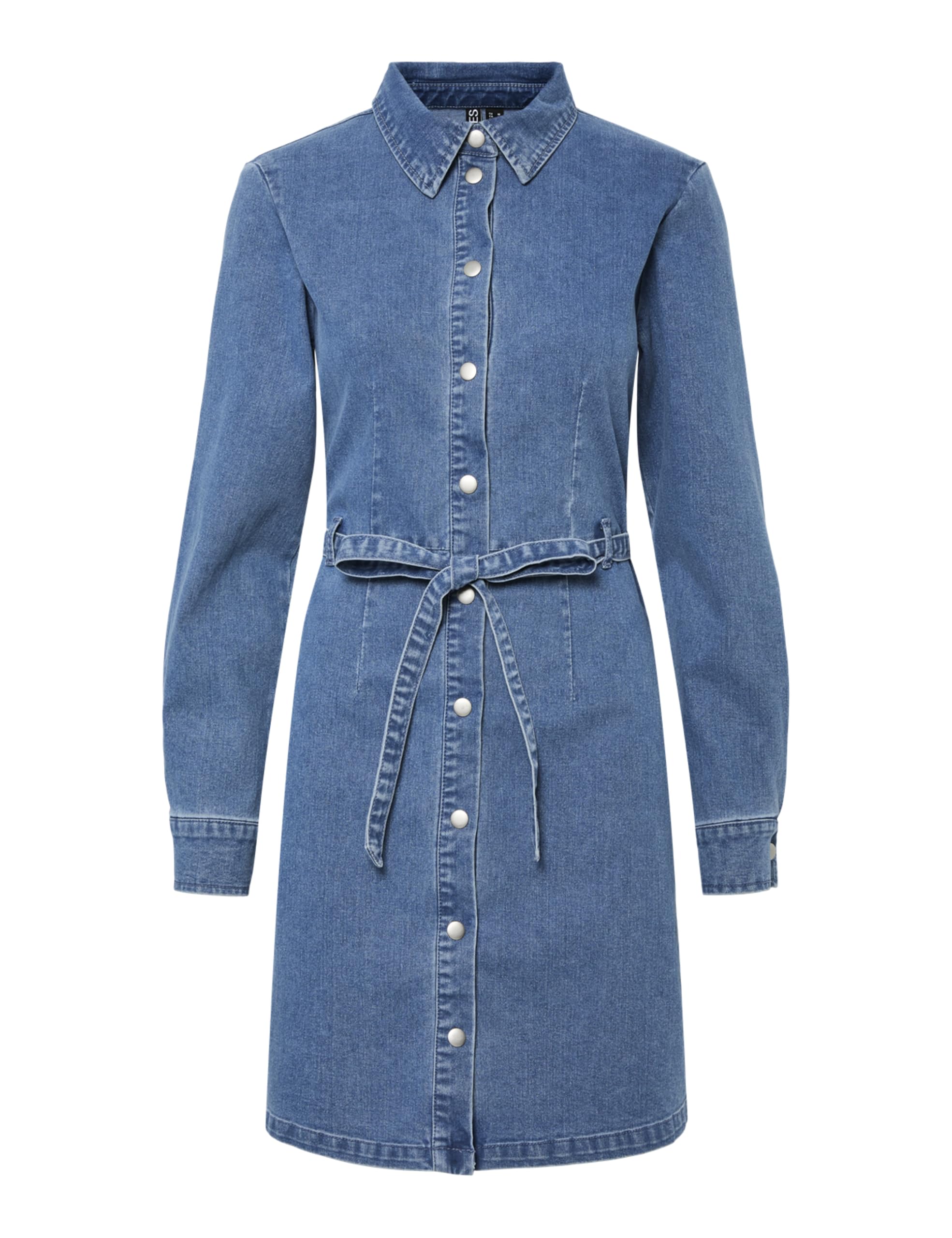 Robe en denim femme souple et ajustée en jean bleu classique