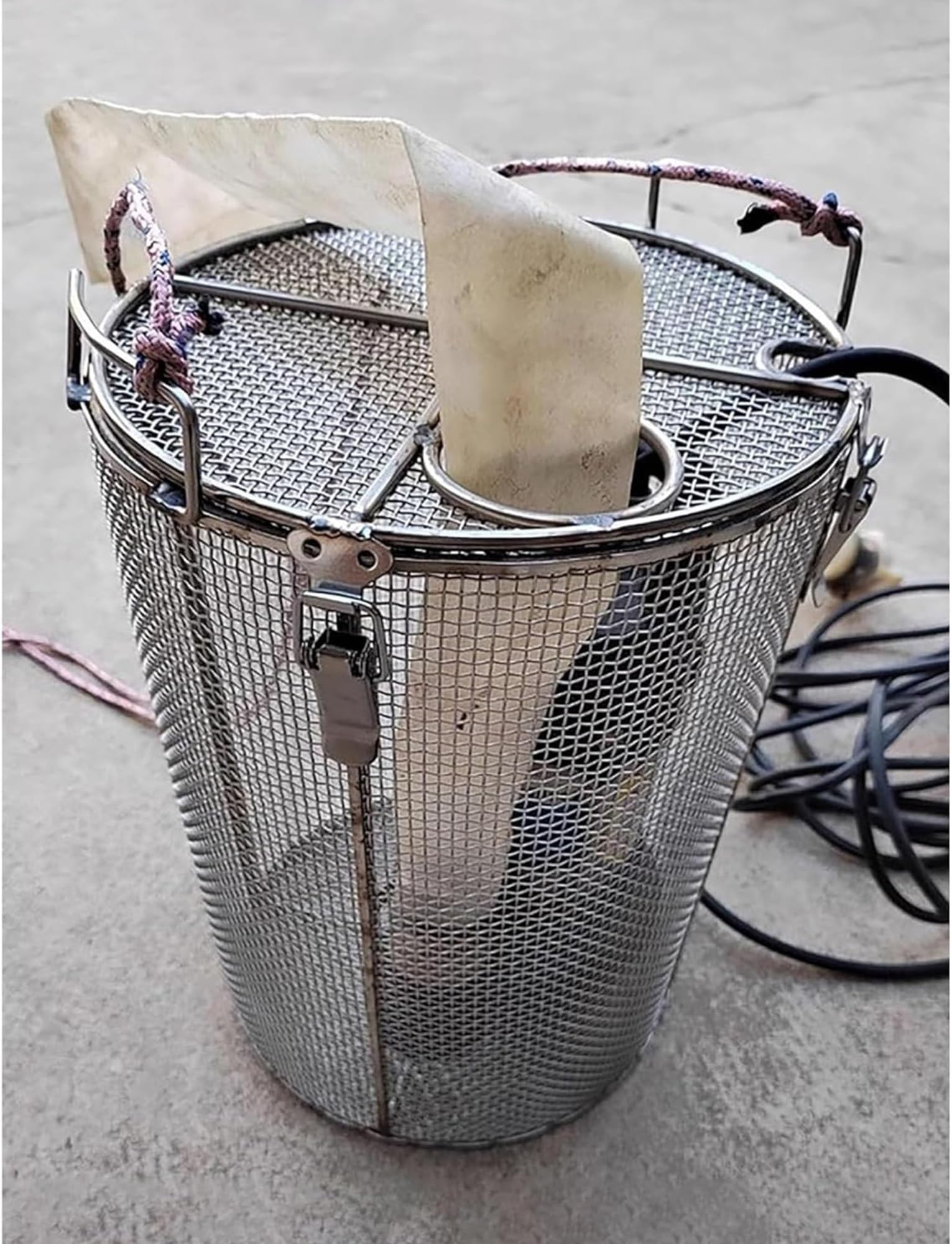 Cubierta de filtro de bomba resistente, protector universal de malla de acero inoxidable para bombas de aguas residuales, sumideros y estanques, pantalla de protección antiobstrucción para uso en