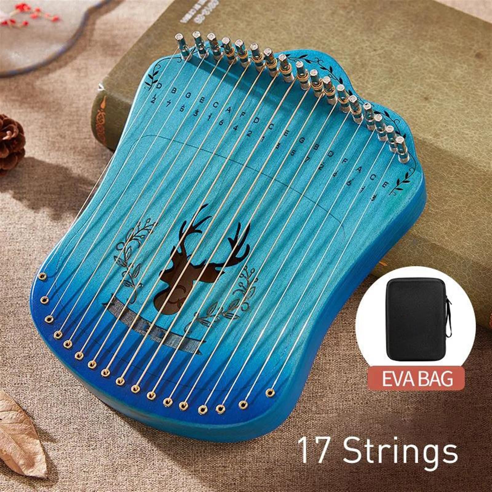 xilofono professionale Strumento A Corde Regalo Per Arpa Portatile Stile Mini A 17 Corde Con Parti