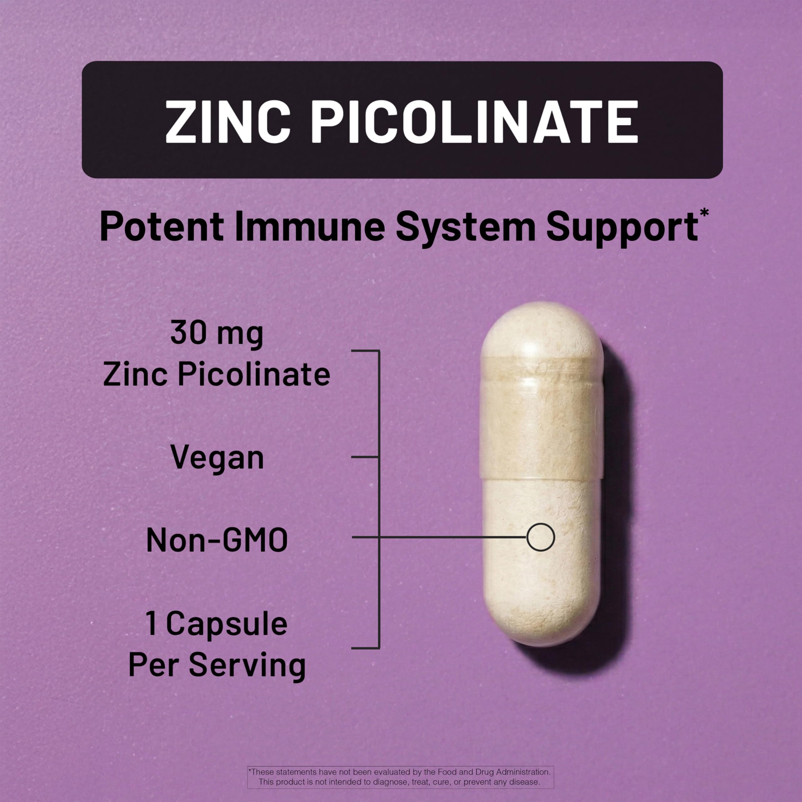 NatureWise Zinc Picolinate 30mg Supplement for Immune Support, 120 Capsules — Amazon image 3