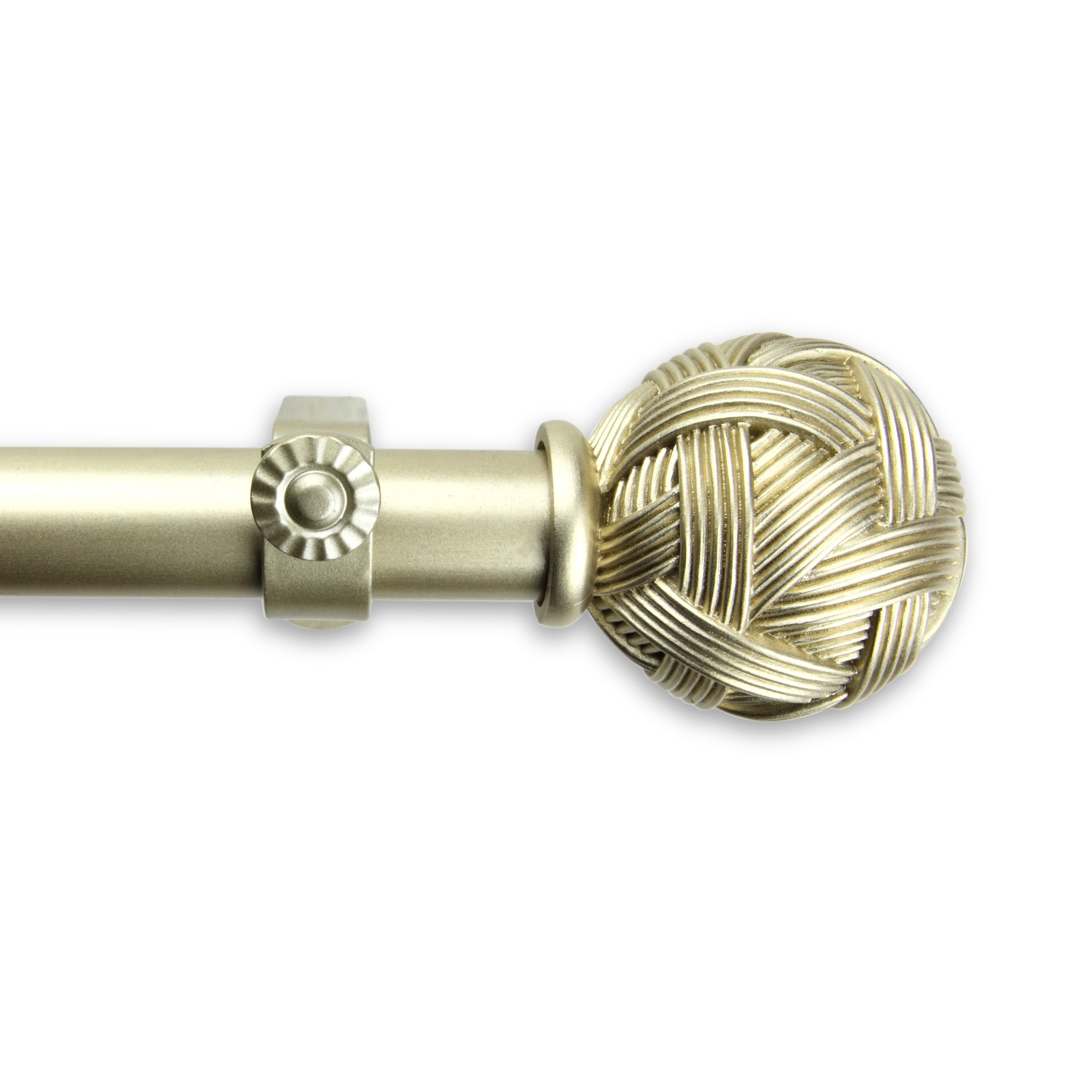 A&F Rod Décor - Peyton Curtain Rod 1 inch diameter, 120-170 inch - Gold