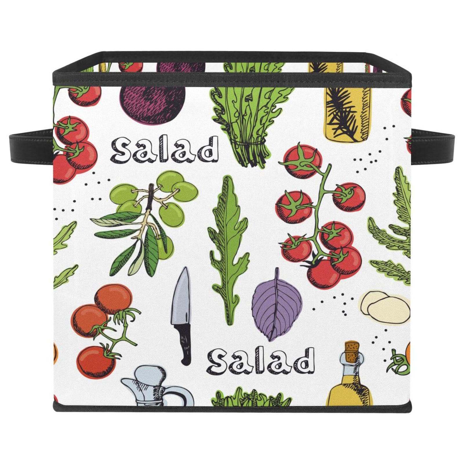 Boîte de rangement pliable motif tomate pour organiser la chambre et le placard
