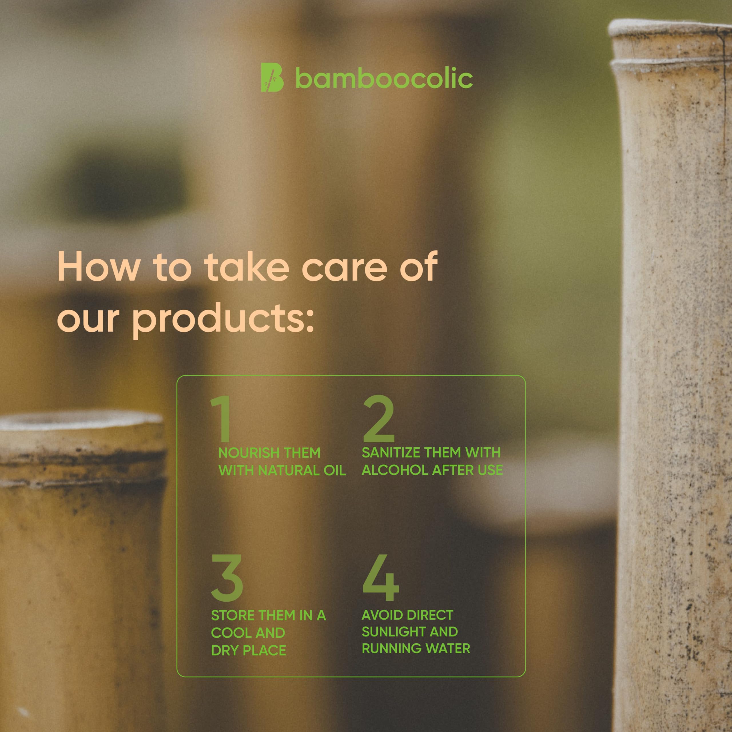 BAMBOOCOLIC Kit Massaggio Bambù - ideale per Massaggio Viso e Corpo Professionale, Canne Bambù non trattato chimicamente, Proprietà Antibatteriche e Antiossidanti (KIT MASSAGGIO, 9 STICKS)