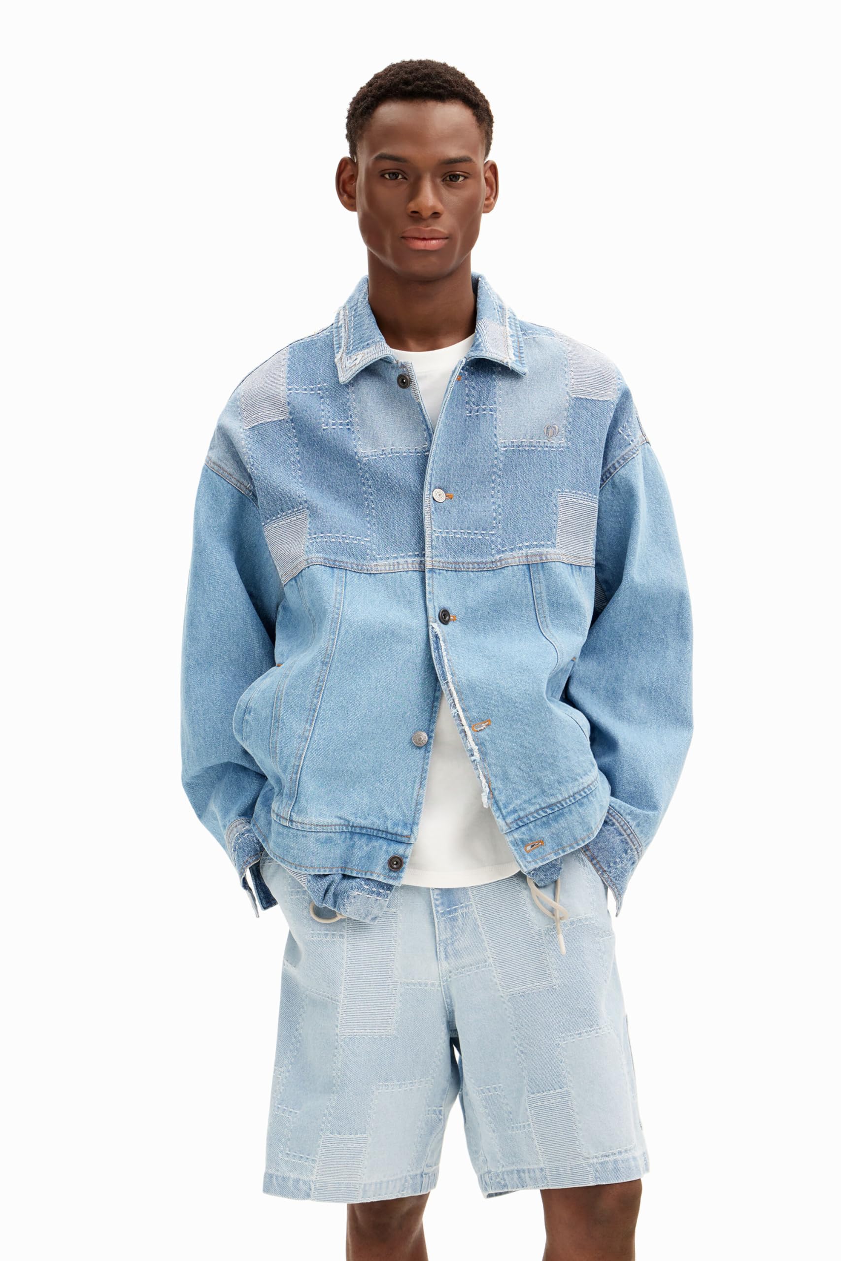 Desigual CHAQ_ROLANDO, 5007 DENIM LIGHT WASH, L