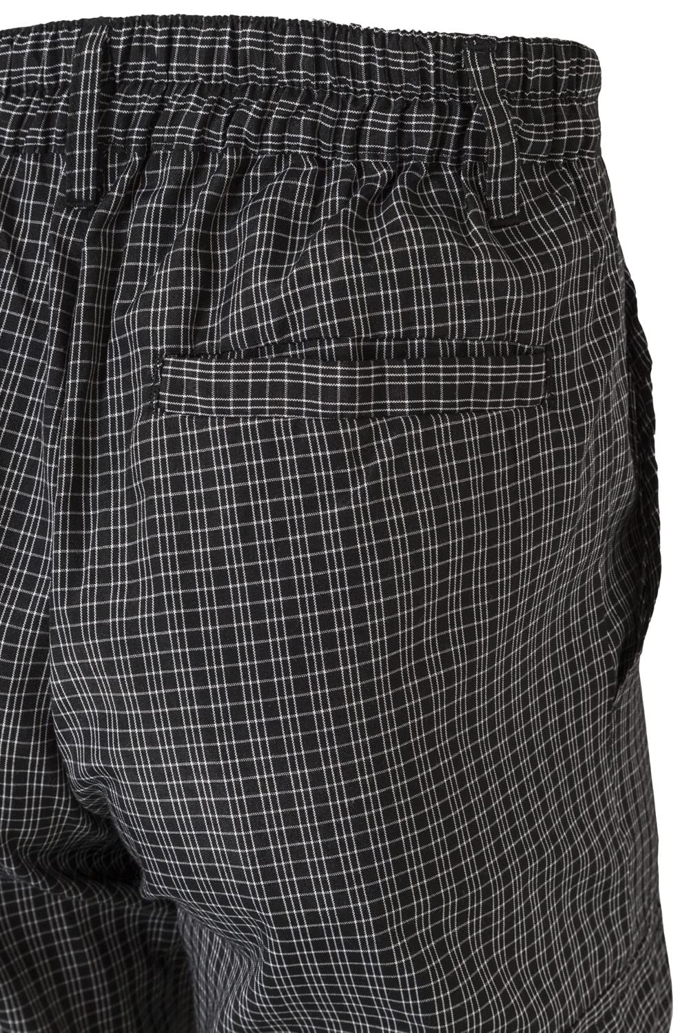 VELILLA Unisex Pantalón De Cocina a Cuadros Multibolsillos Chefs Trousers