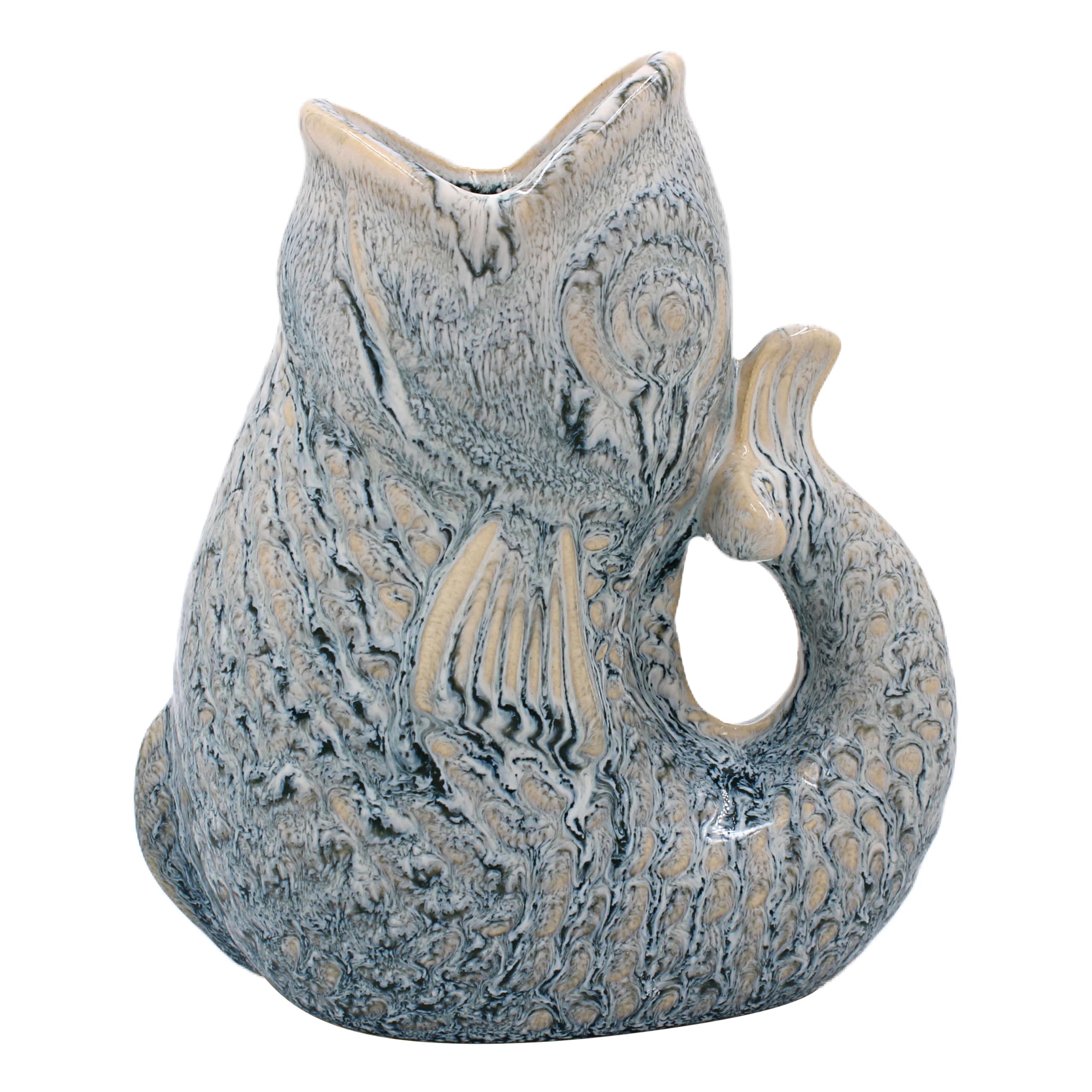 Lesser & Pavey Fish Jug Vase 17cm | Ceramic or Glass for Kitchen Use | Beautiful Cream or Milk Jug for Daily Needs | Versatile Water Jug for Home Decoration