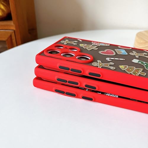 Miniatura 3 de ZTOFERA Funda de Navidad para Samsung Galaxy S23 Ultra 5G, bonito diseño de Feliz Navidad, regalo de silicona translúcida de policarbonato duro +