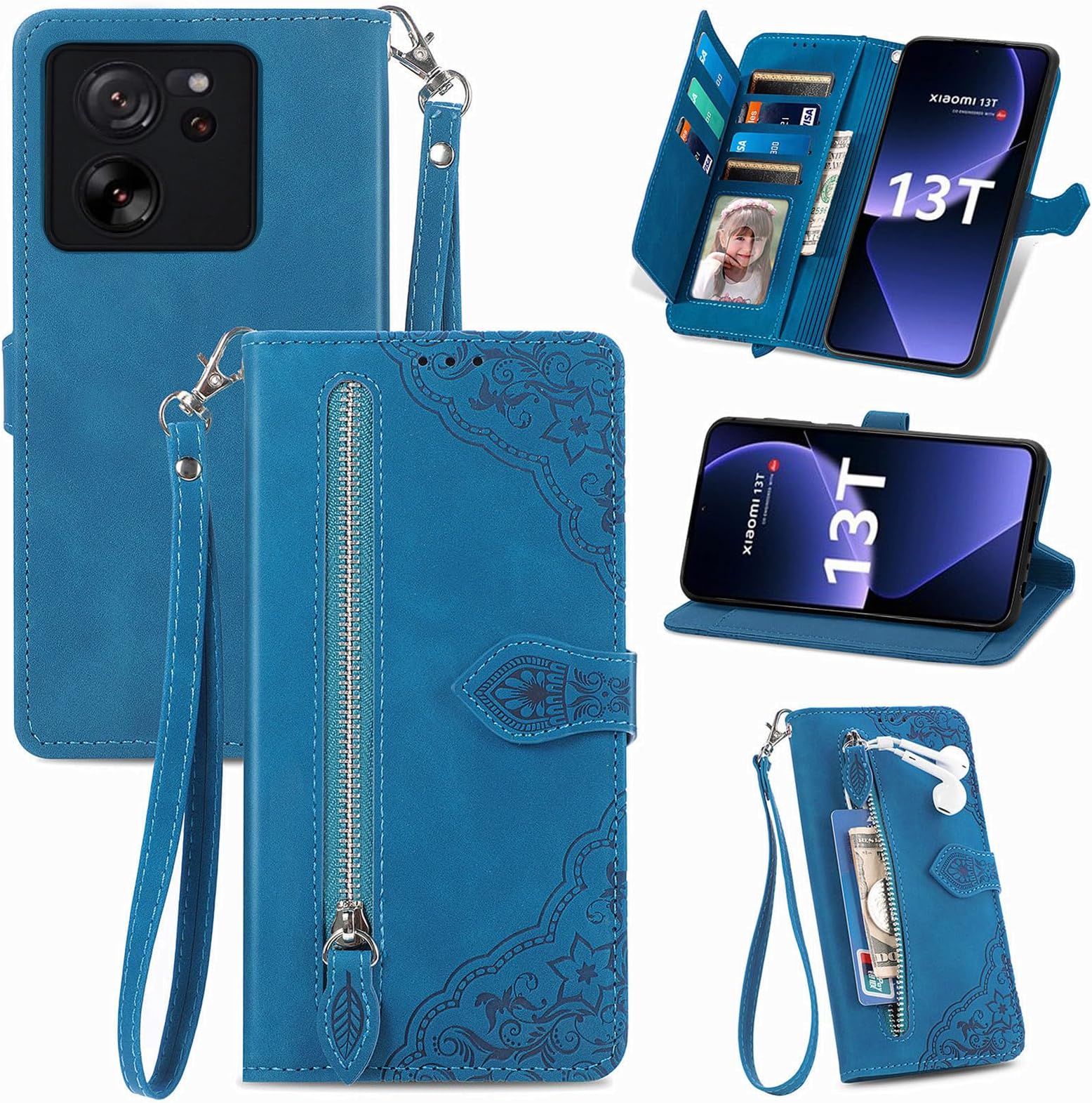 GOKEN Handyhülle Xiaomi Redmi Note 14 Pro - Leder Klapphülle Mit Kartenfach