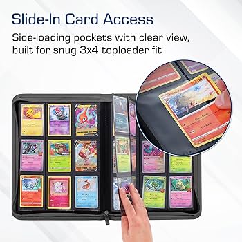 Amazon.com: BCW Z-Folio 9-Pocket LX Album - Grey | Secure Zipper