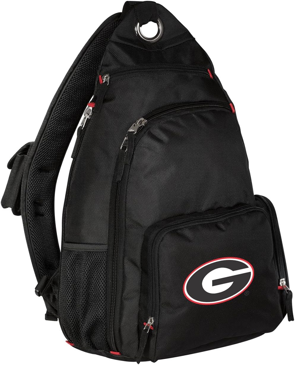 Broad Bay University of Georgia Backpack Single Strap Georgia Bulldogs Sling Backpack