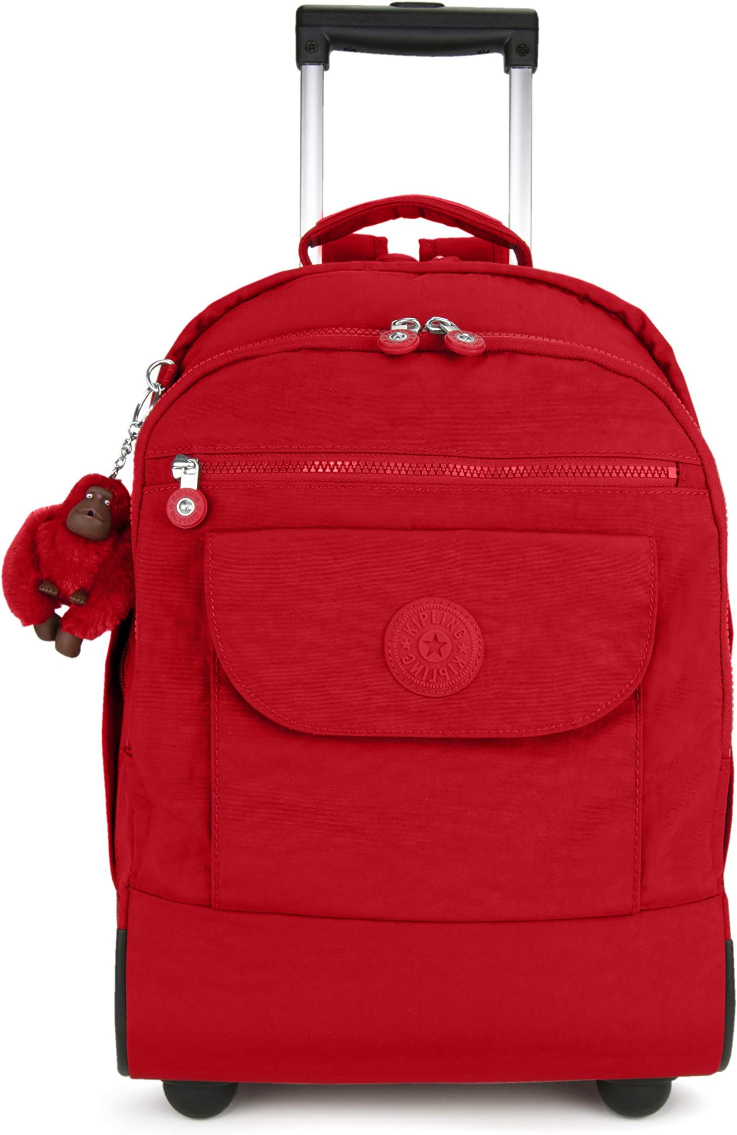 Sanaa Large Rolling, Adjustable, Padded Backpack Straps, Zip Closure, Cherry Tonal, One Size,WL4759