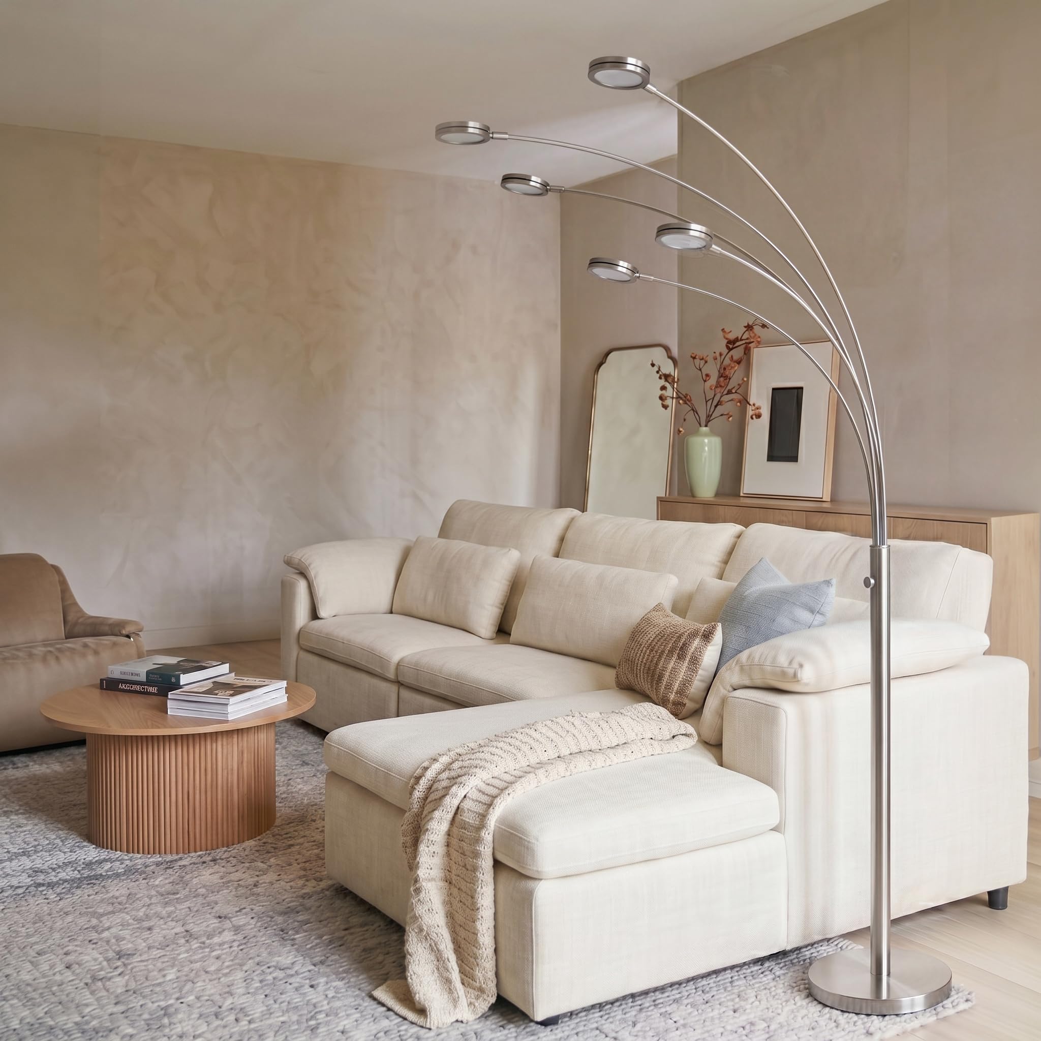 Brightech Orion Arc Floor Lamp for Living Room, Tree Floor Lamp