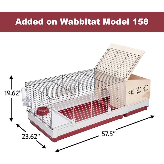 Foto 4 de 5 de Midwest Homes for Pets Extensión de conejera de Madera para Conejos, para Modelos Midwest 158 y 158XL, 158HEX