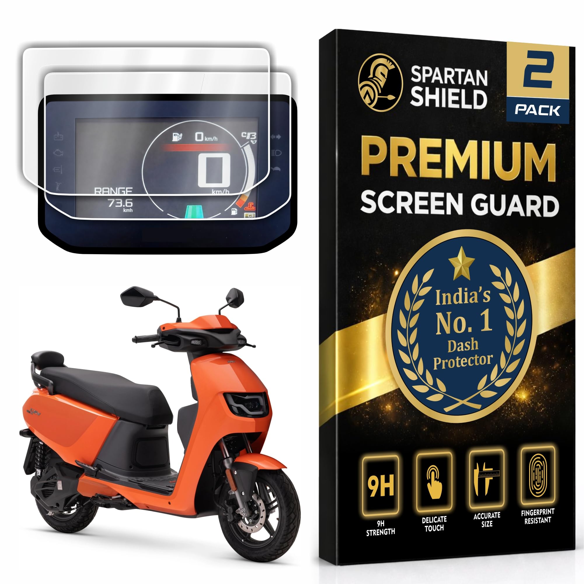 [2 PACK] Screen Guard For Hero VIDA VX2 GO 2026 Electric Scooter || 4.3 Inch Color LCD Display Protector || Anti Scratch | Water Resistant | HD Clear | VX2Go EV Bike Accessories 2025 [NOT TEMPERED GLASS] [NOT FOR VX2 Plus]-picture-22