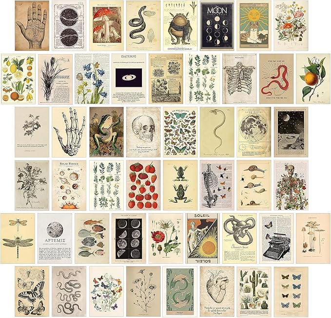 Aesthetic Wall Collage Kit | 50 Vintage Pictures for Your Dream Room