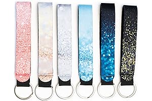 Glitter Keychain Wrist Lanyard for Keys, Wallets, Name Tags