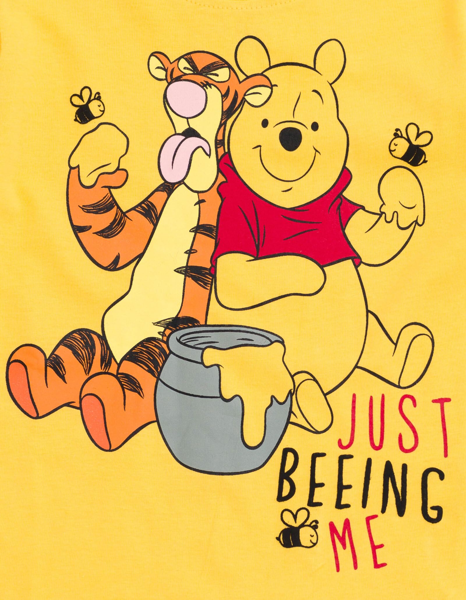 Disney Winnie the Pooh Mickey Mouse Tigger - Conjunto de camiseta y pantalones cortos de rizo francés para bebés y niños pequeños