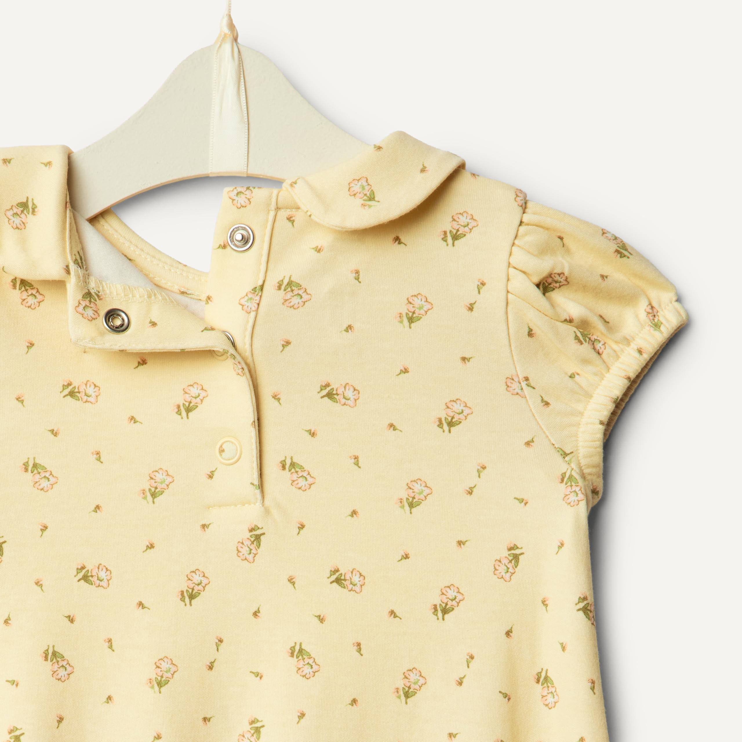 Amazon Essentials x Sofia Grainge Bébé fille Barboteuse à Manches Courtes et Col Claudine, en Coton, Lot de 2