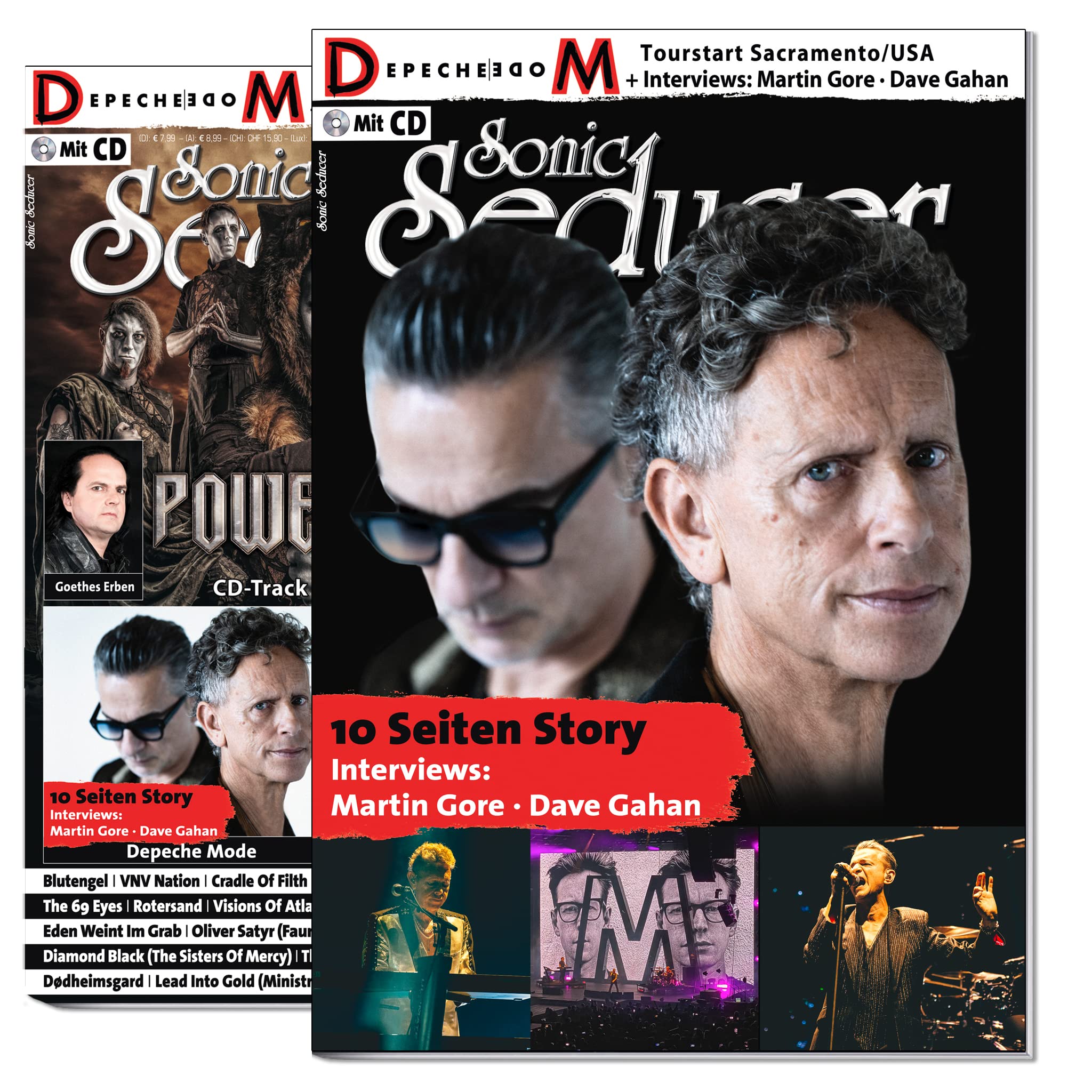 Sonic Seducer 04/2023 Depeche Mode-Version: + CD: Powerwolf + Depeche Mode - 10 Seiten Interviews: Martin Gore & Dave Gahan & Live USA + Lord Of The ... + Blutengel + The 69 Eyes + Cradle Of Filth