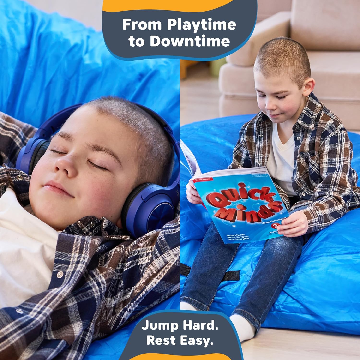 SaferBounce Crash Pad for Kids Sensory | Big 5Ft x 5Ft Or 3Ft x 4Ft | Autism Sensory Crash Mat for Jumping & Play | Crashpad | Soft Foam Landing Pad for Kids | Giant Pillow Mat | Climbing & Gymnastics