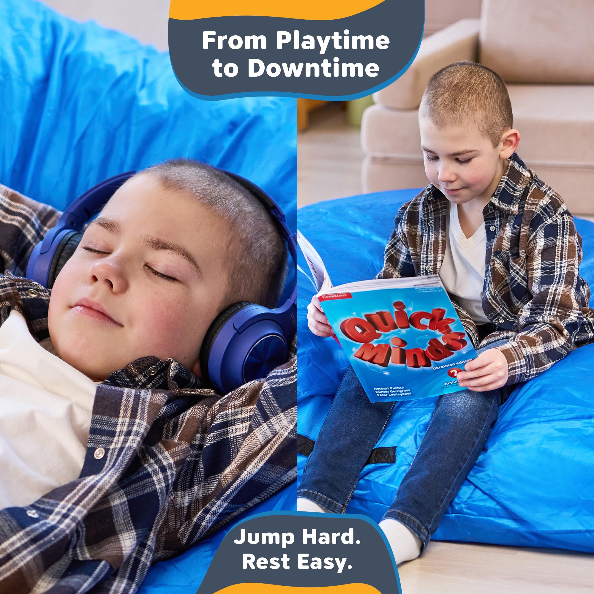 SaferBounce Sensory Crash Pad per Bambini | Grande 152 x 152 cm O 122 x 91 cm | Materasso Crash Autismo per Bambini | per Saltare & Giocare | Crashpad | Arrampicata & Ginnastica