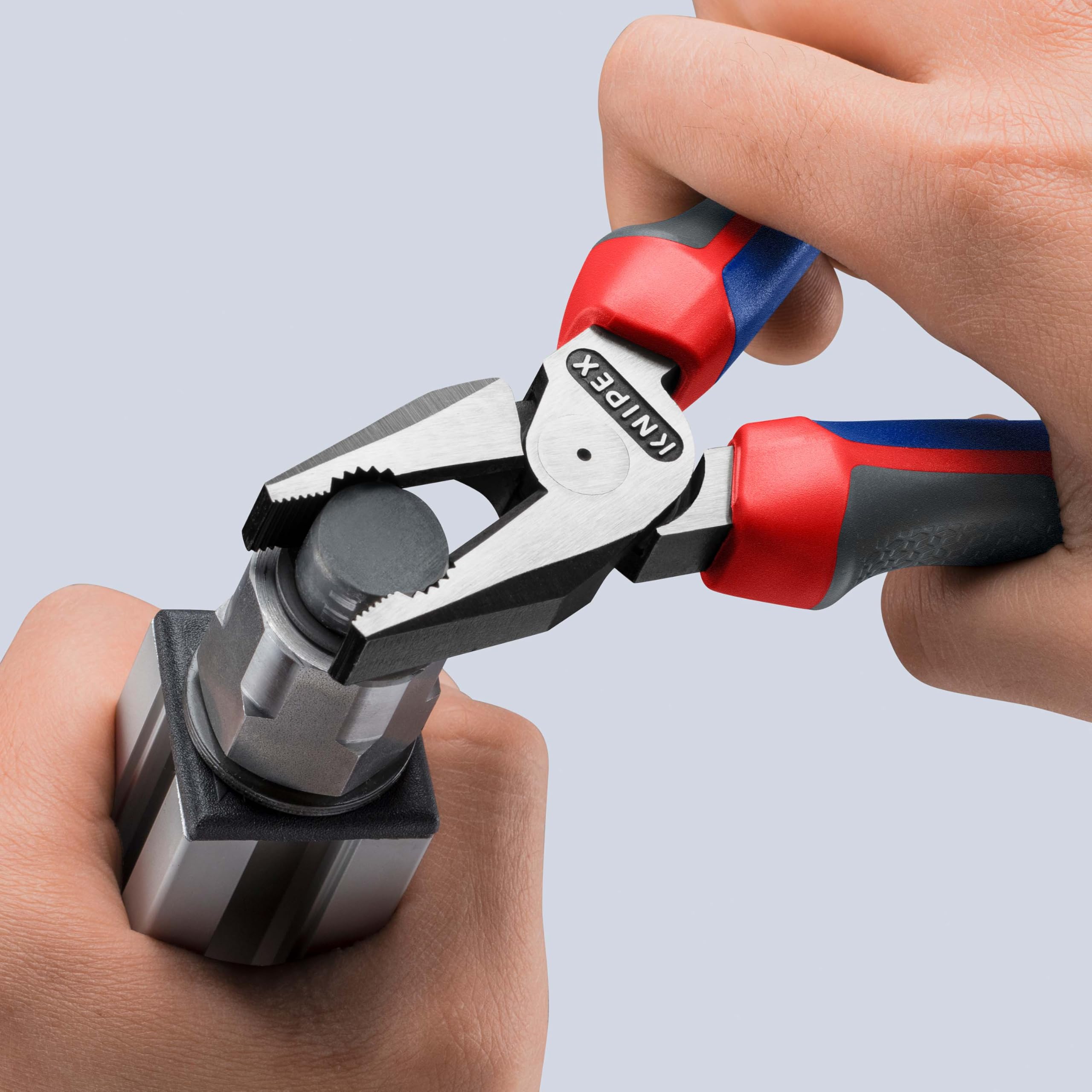 KNIPEX Szczypce uniwersalne o zwiększonym przełożeniu z rękojeściami Comfort 180 mm, 02 02 180