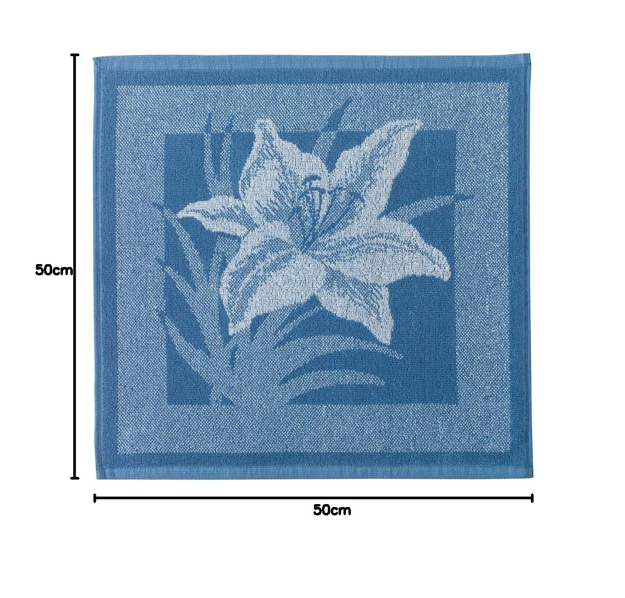 Top Towel Set 3 Strofinacci Da Cucina In 100% Cotone Spugna - Ricamati, 50x50 Cm, Lavabili, Fatti In Spagna - 3