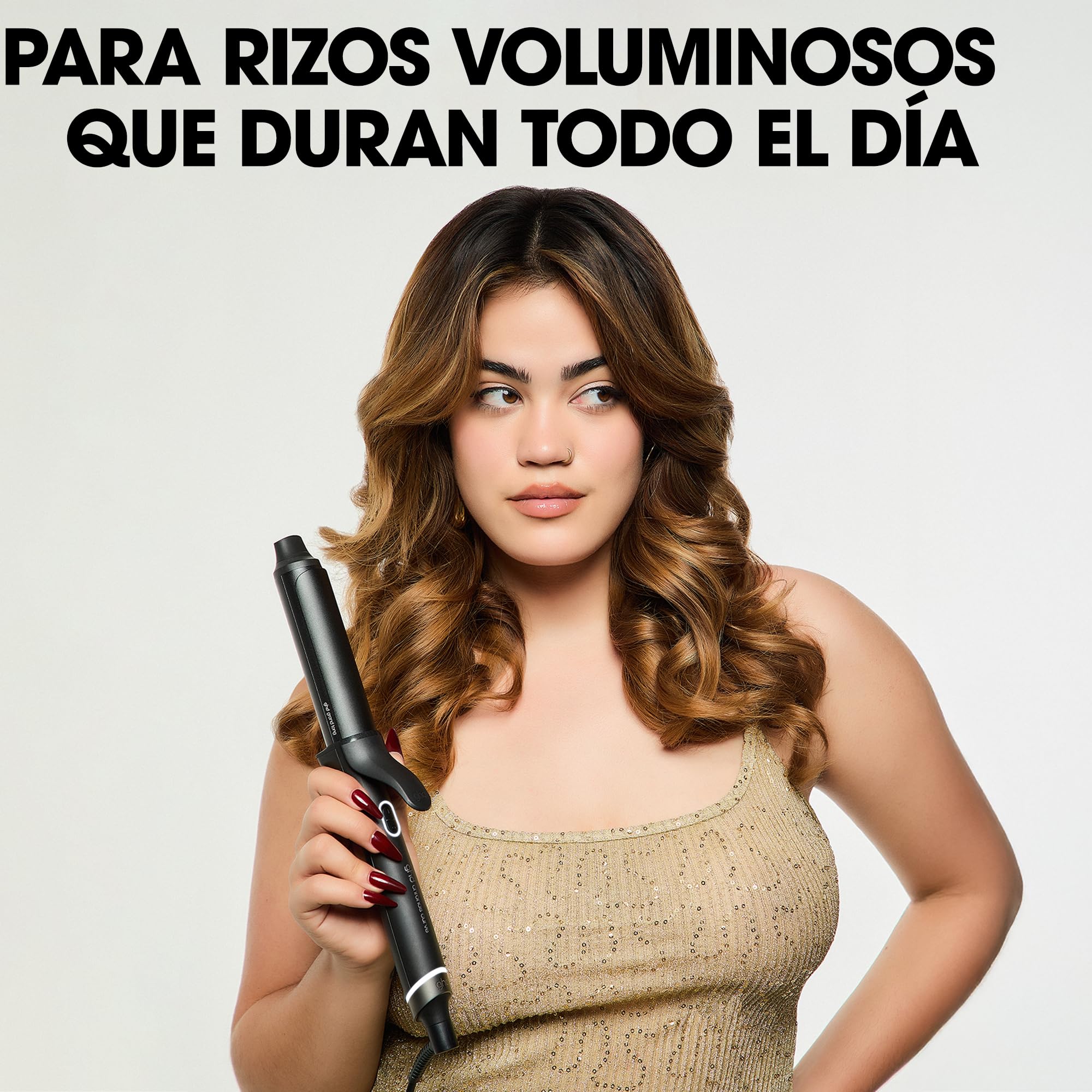 ghd Chronos Curve Grand Tong Tenacilla Profesional – Para rizos voluminosos de larga duración – Ideal para cabello medio y largo (Enchufe Europeo)
