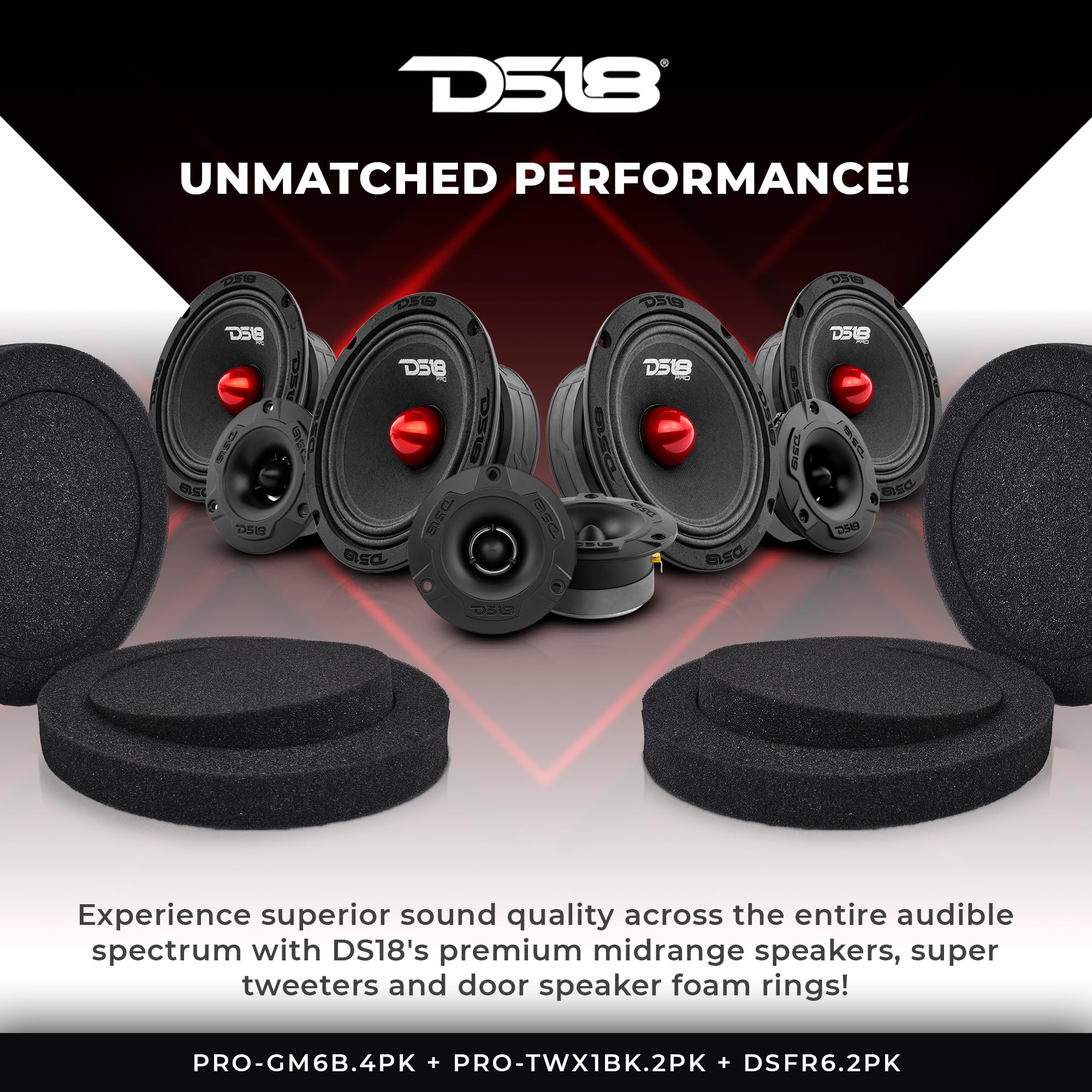 mmディスペンサー＃４➕Sライン5個　6点セット Amazon.com: DS18 Bundle Car Speakers 4X PRO-GM6B 6.5